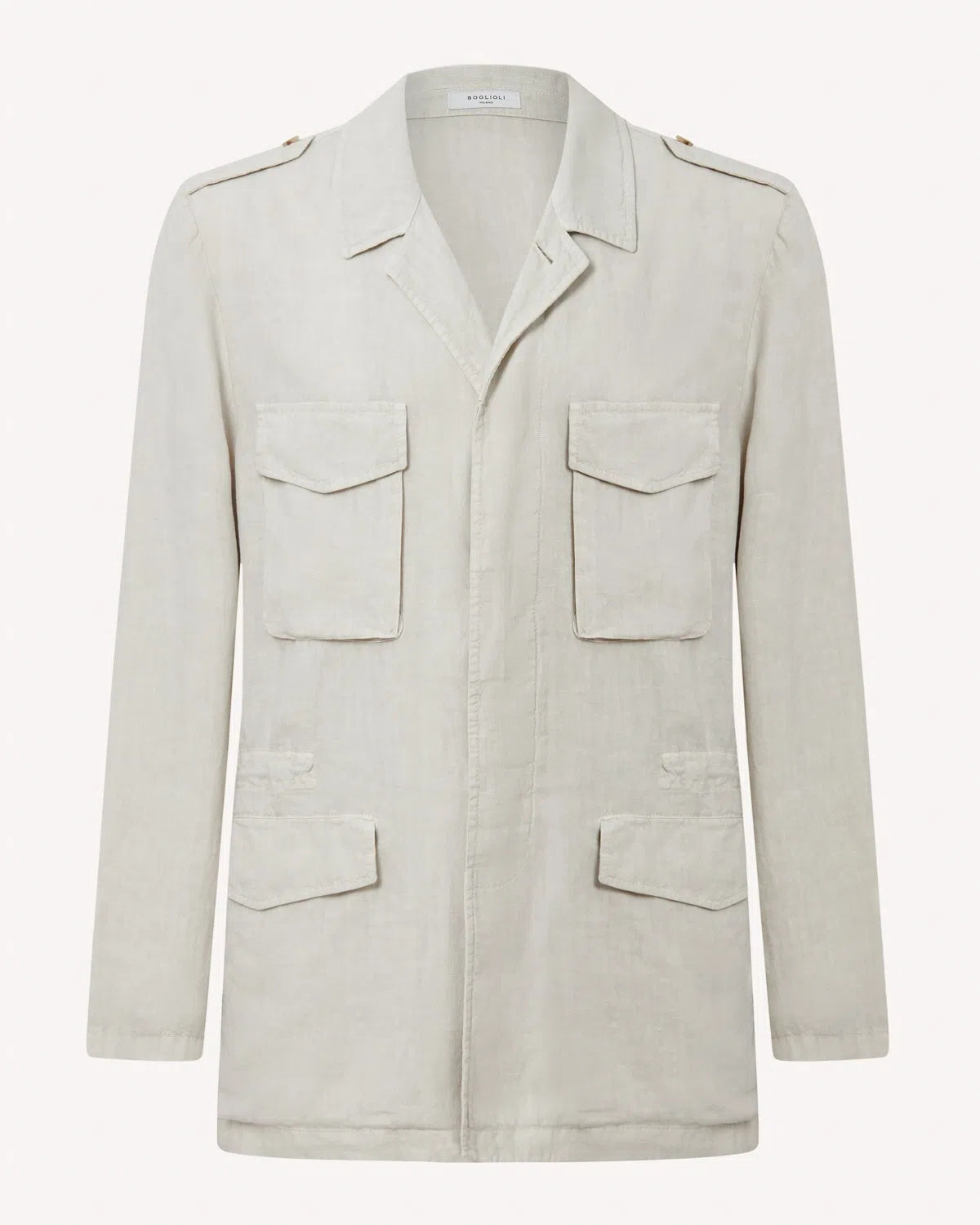 Boglioli Safari Jacket - Off White-MALFORD OF LONDON SAVILE ROW MENSWEAR OUTLET