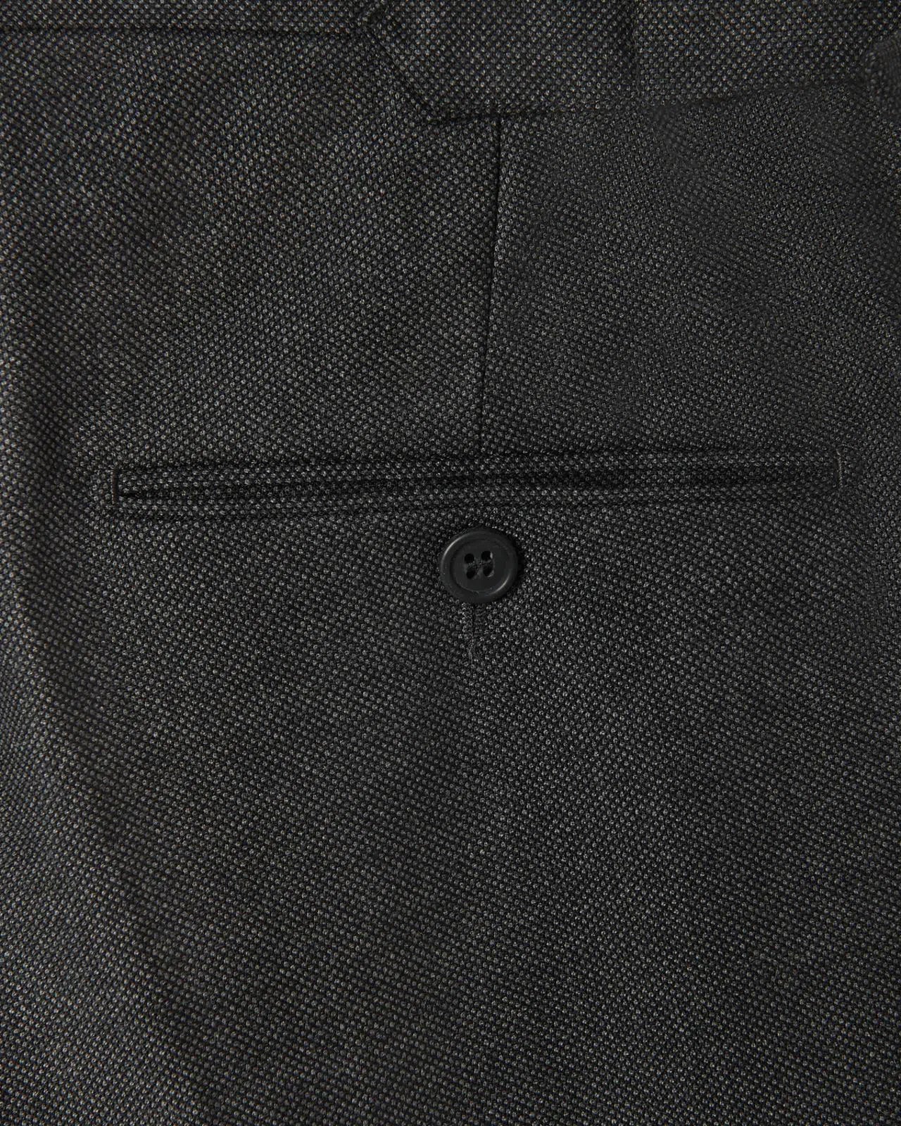 Charcoal Birdseye Light Grey Wool Suit-MALFORD OF LONDON SAVILE ROW MENSWEAR OUTLET