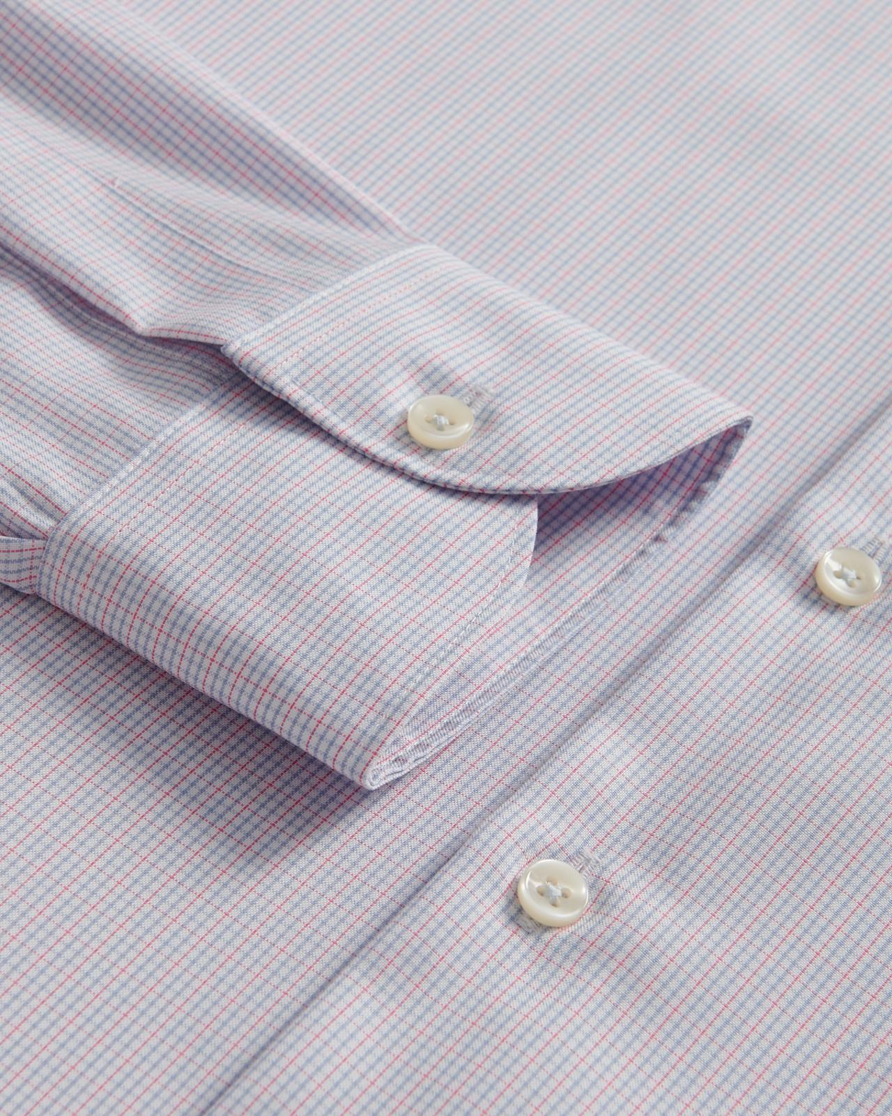 Charles Tyrwhitt BD Slim Fit Check Shirt Pink-MALFORD OF LONDON SAVILE ROW MENSWEAR OUTLET