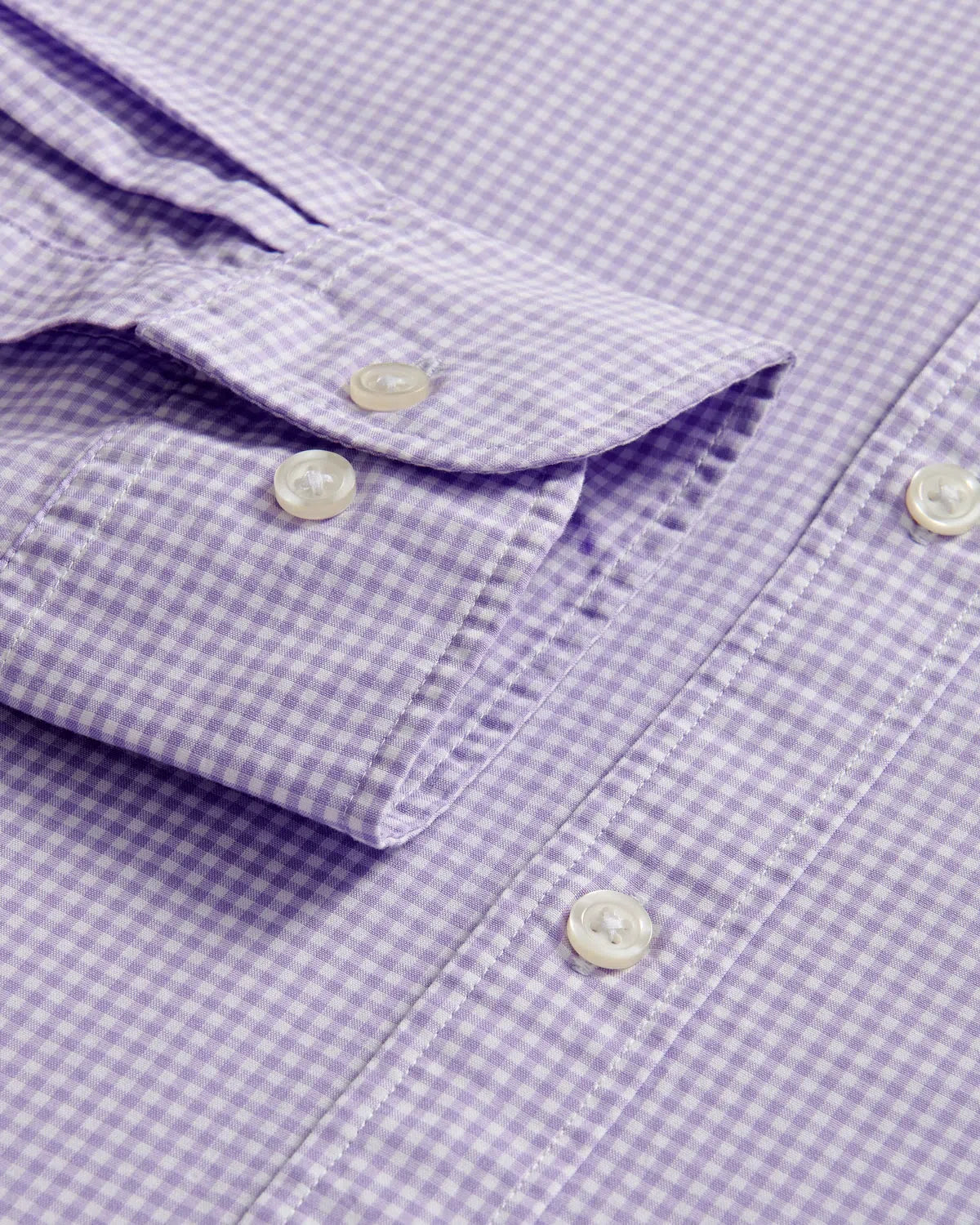 Charles Tyrwhitt BD Slim Fit Gingham Shirt Lilac-MALFORD OF LONDON SAVILE ROW MENSWEAR OUTLET