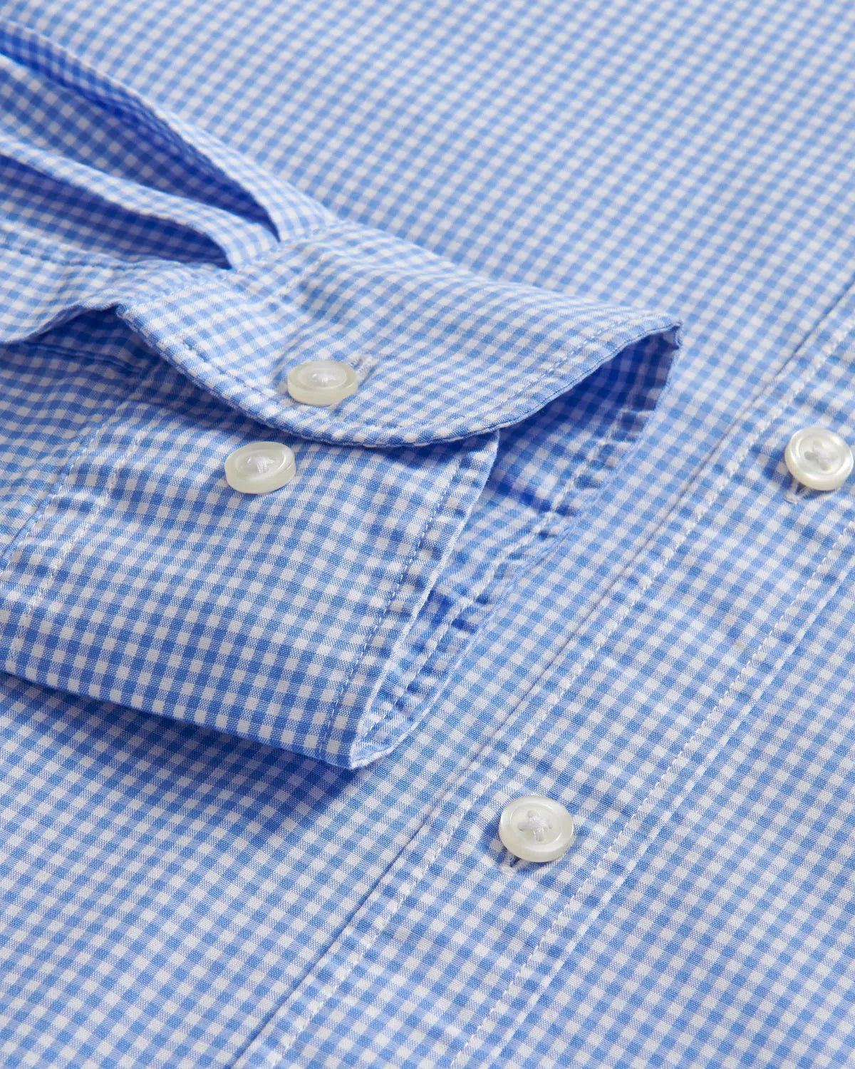 Charles Tyrwhitt BD Slim Fit Gingham Shirt Sky-MALFORD OF LONDON SAVILE ROW MENSWEAR OUTLET