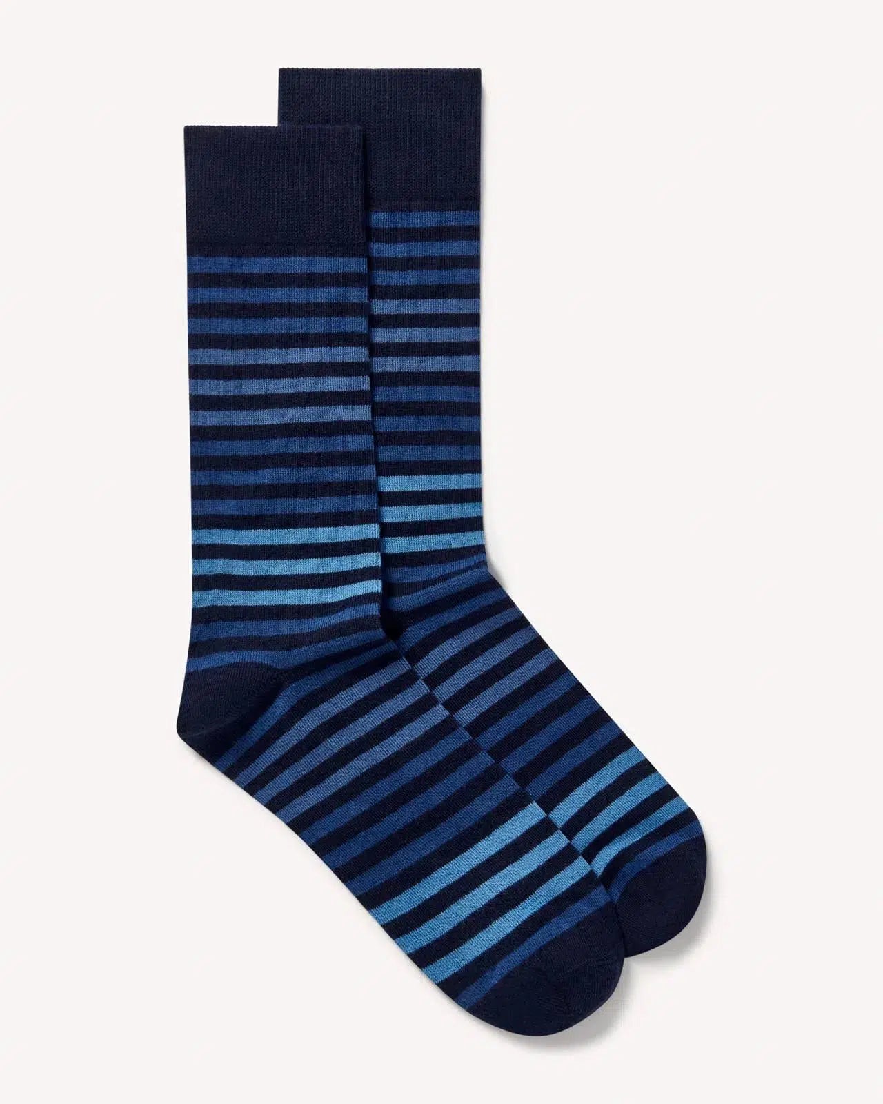 Charles Tyrwhitt Blue tonal stripe socks-MALFORD OF LONDON SAVILE ROW MENSWEAR OUTLET