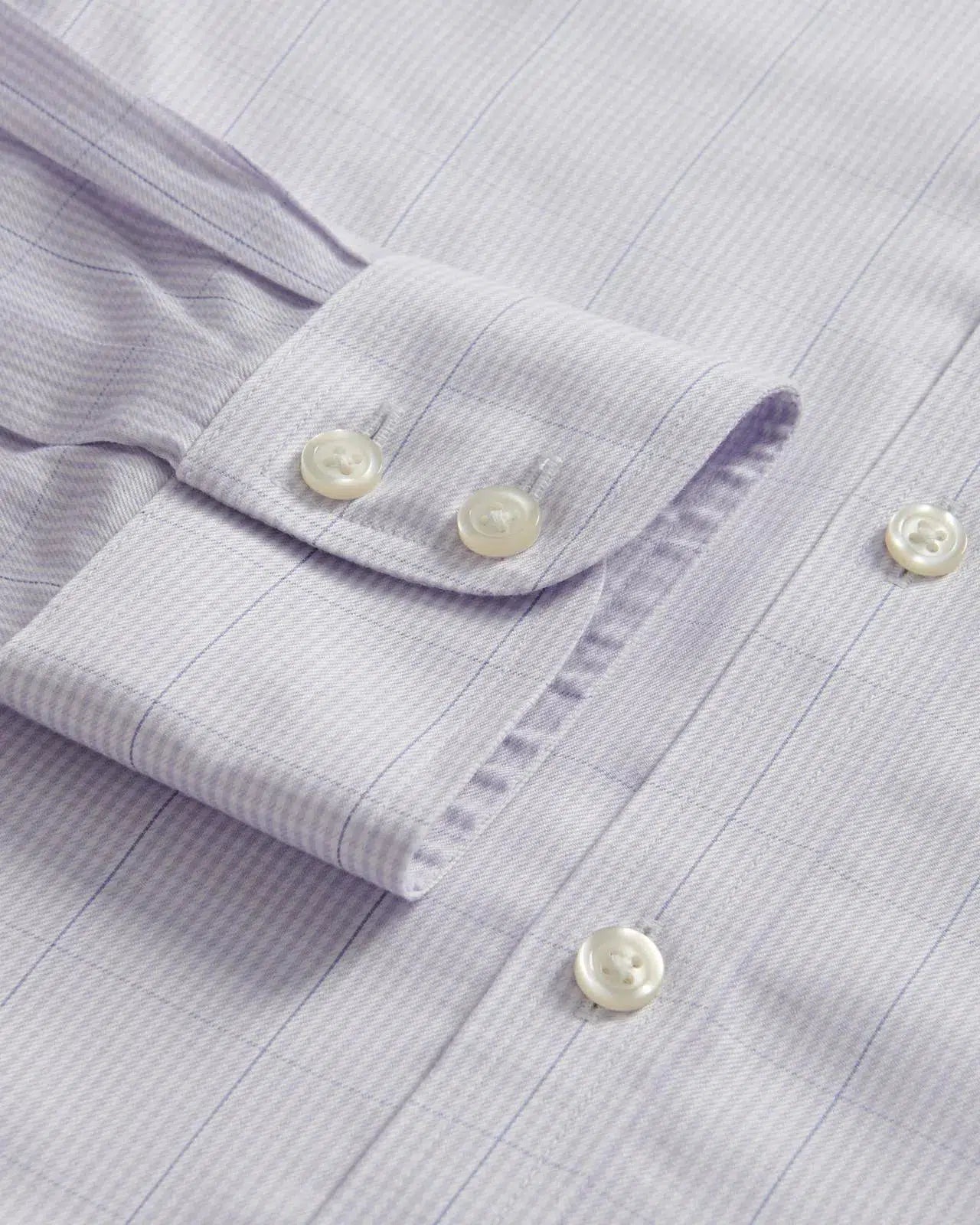 Charles Tyrwhitt Extra Slim Fit Twill Puppytooth Check Shirt Lavender-MALFORD OF LONDON SAVILE ROW MENSWEAR OUTLET