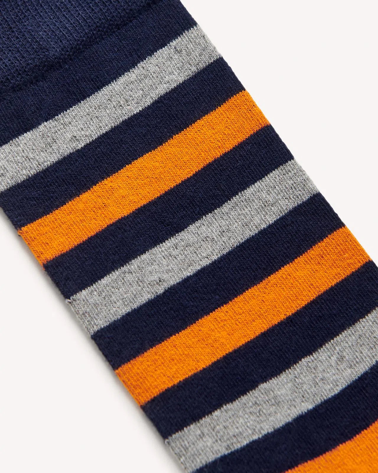 Charles Tyrwhitt Orange and light grey melange stripe socks-MALFORD OF LONDON SAVILE ROW MENSWEAR OUTLET