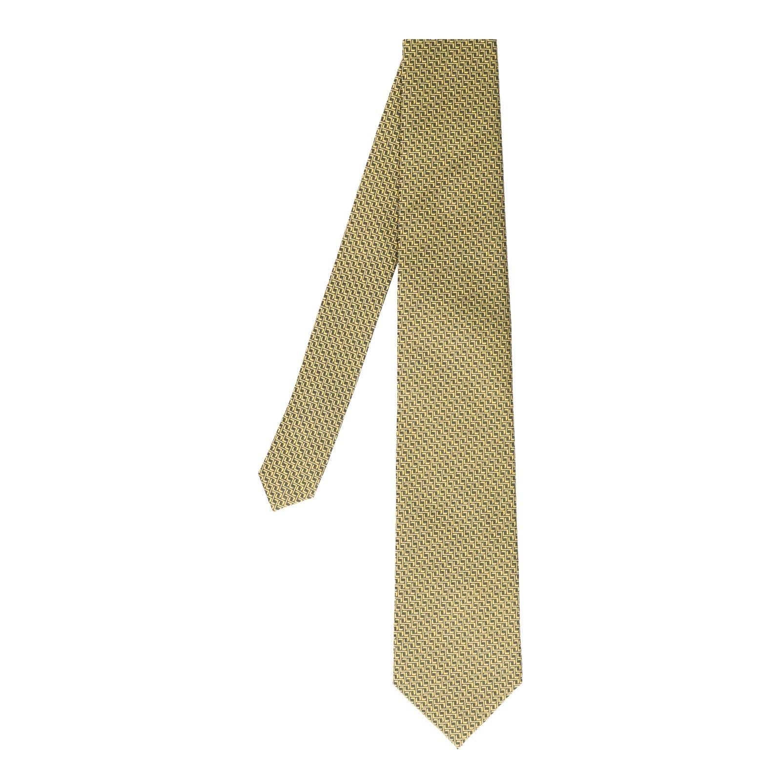 Charles Tyrwhitt Stain Resistant Geometric Gold Tie-MALFORD OF LONDON SAVILE ROW MENSWEAR OUTLET