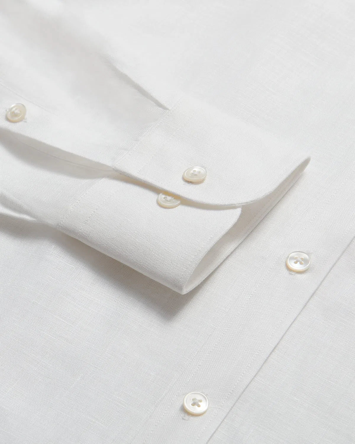 Charlie Allen Plain Linen Shirt White-MALFORD OF LONDON SAVILE ROW MENSWEAR OUTLET