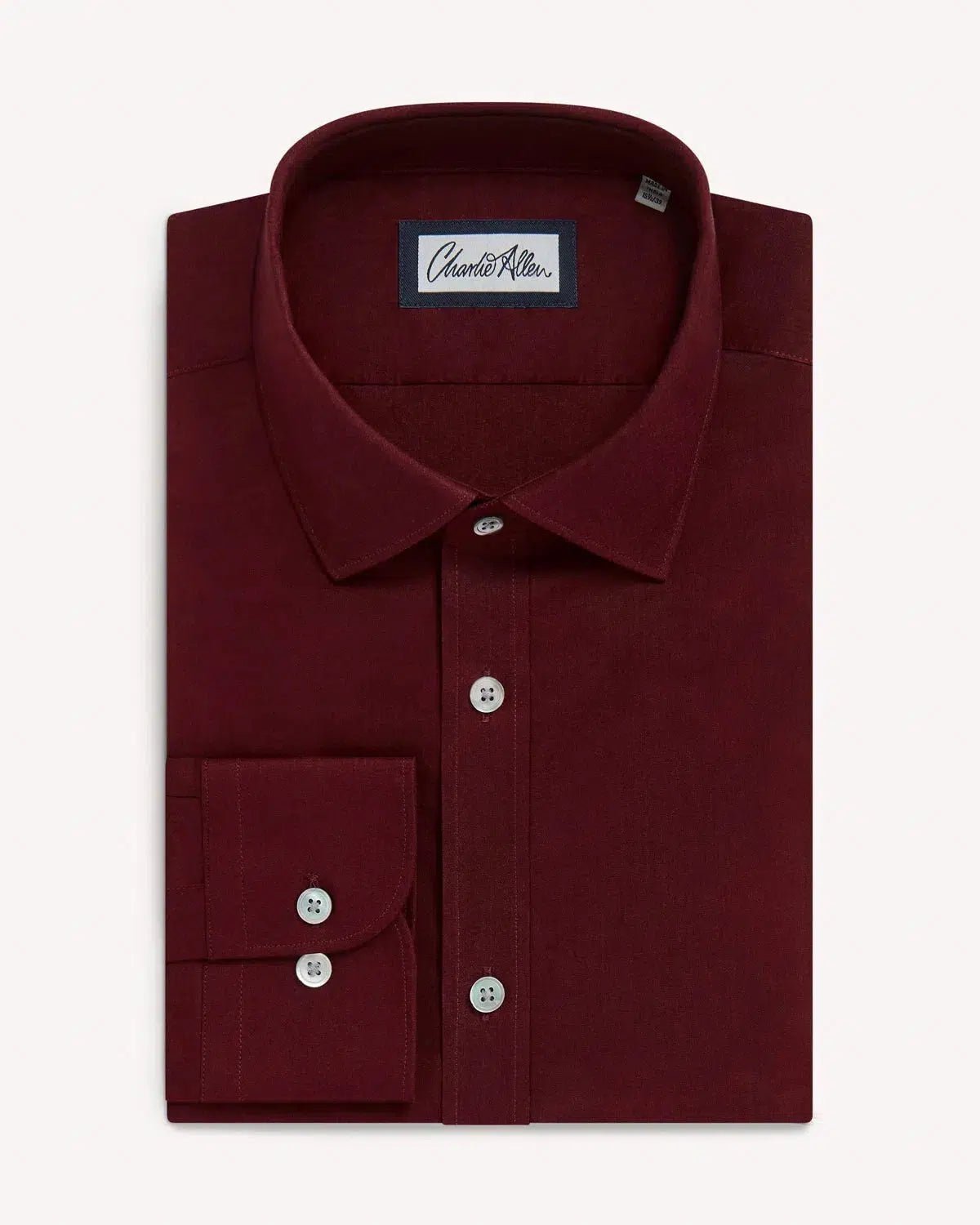 Charlie Allen Solid Brown Poplin Shirt | Malford of London Charlie Allen Solid Brown Poplin Shirt | Malford of London