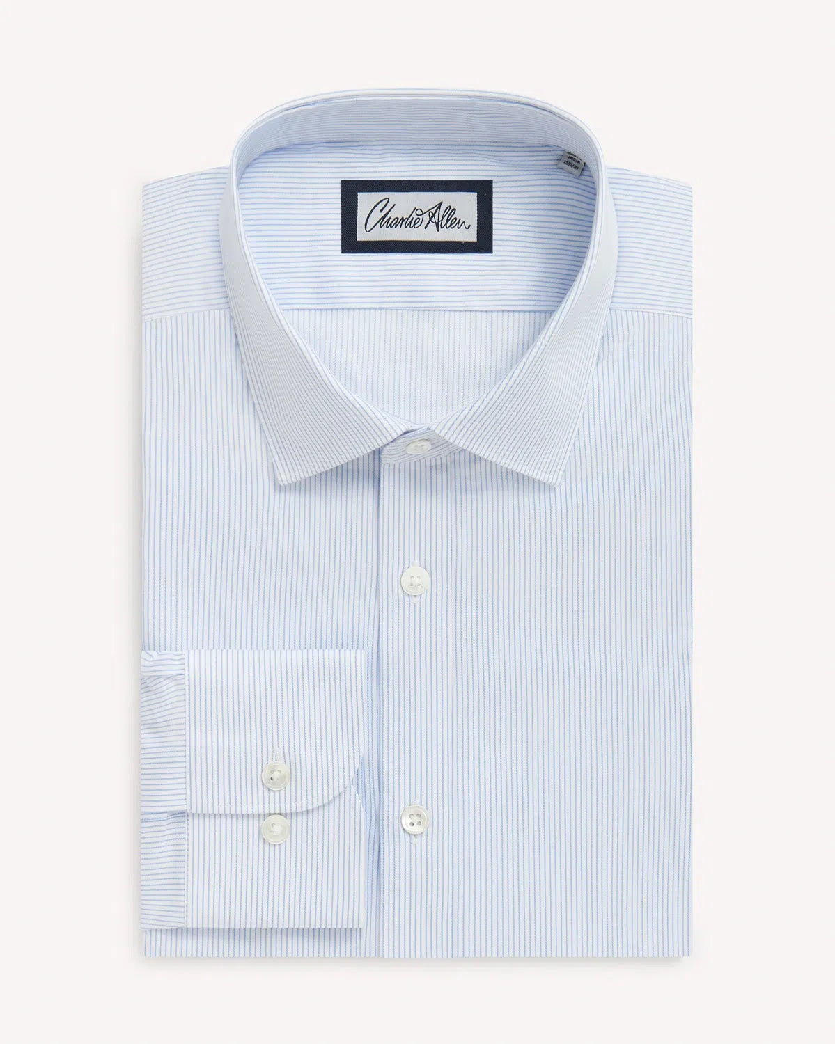 Charlie Allen Stripe Shirt Blue White-MALFORD OF LONDON SAVILE ROW MENSWEAR OUTLET