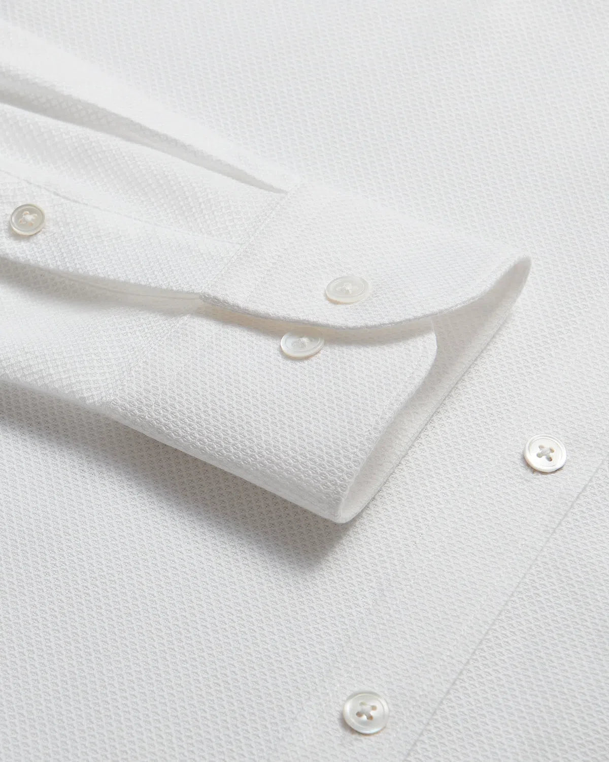 Charlie Allen Textured Marcella Cotton Shirt White-MALFORD OF LONDON SAVILE ROW MENSWEAR OUTLET