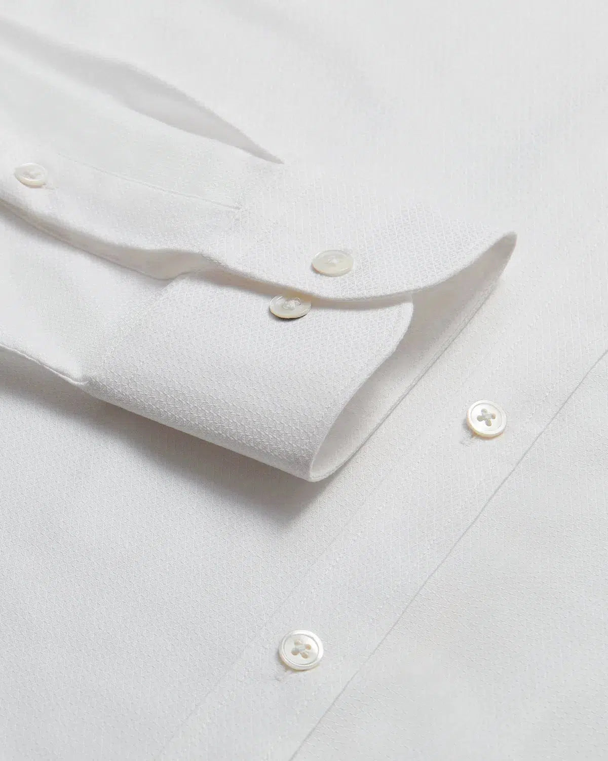 Charlie Allen Textured Poplin Shirt White-MALFORD OF LONDON SAVILE ROW MENSWEAR OUTLET