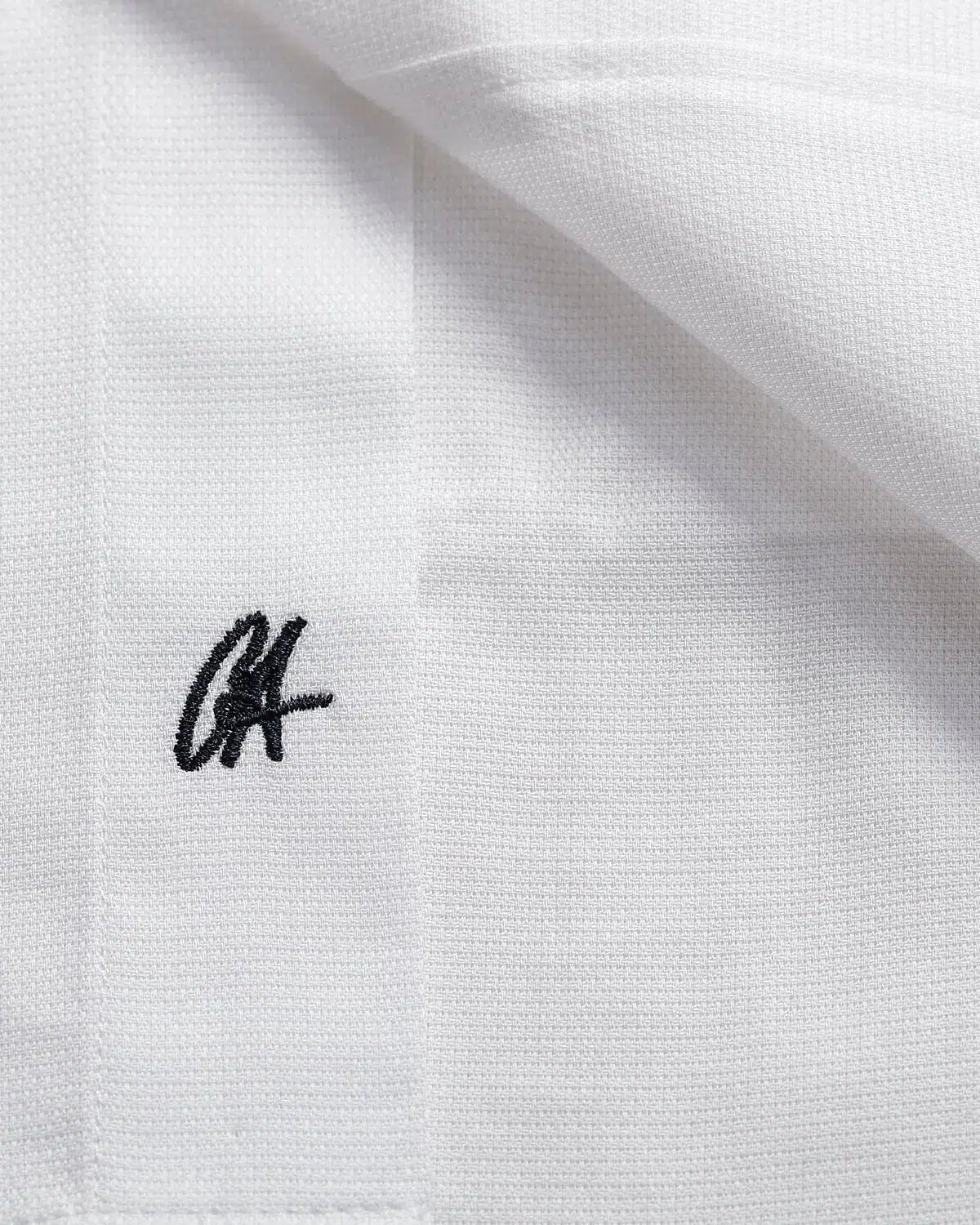 Charlie Allen Textured Poplin Shirt White-MALFORD OF LONDON SAVILE ROW MENSWEAR OUTLET