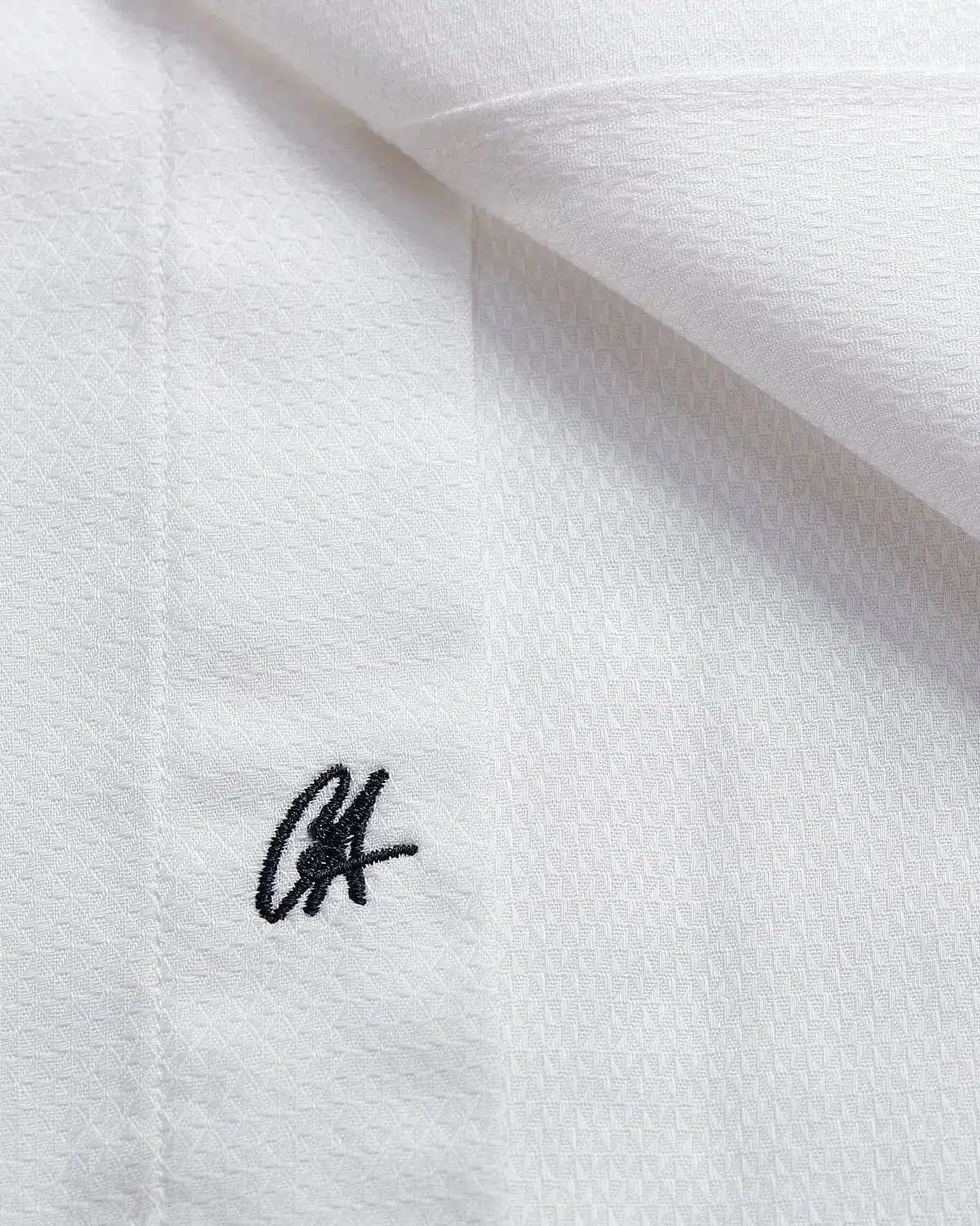 Charlie Allen Textured Poplin Shirt White-MALFORD OF LONDON SAVILE ROW MENSWEAR OUTLET