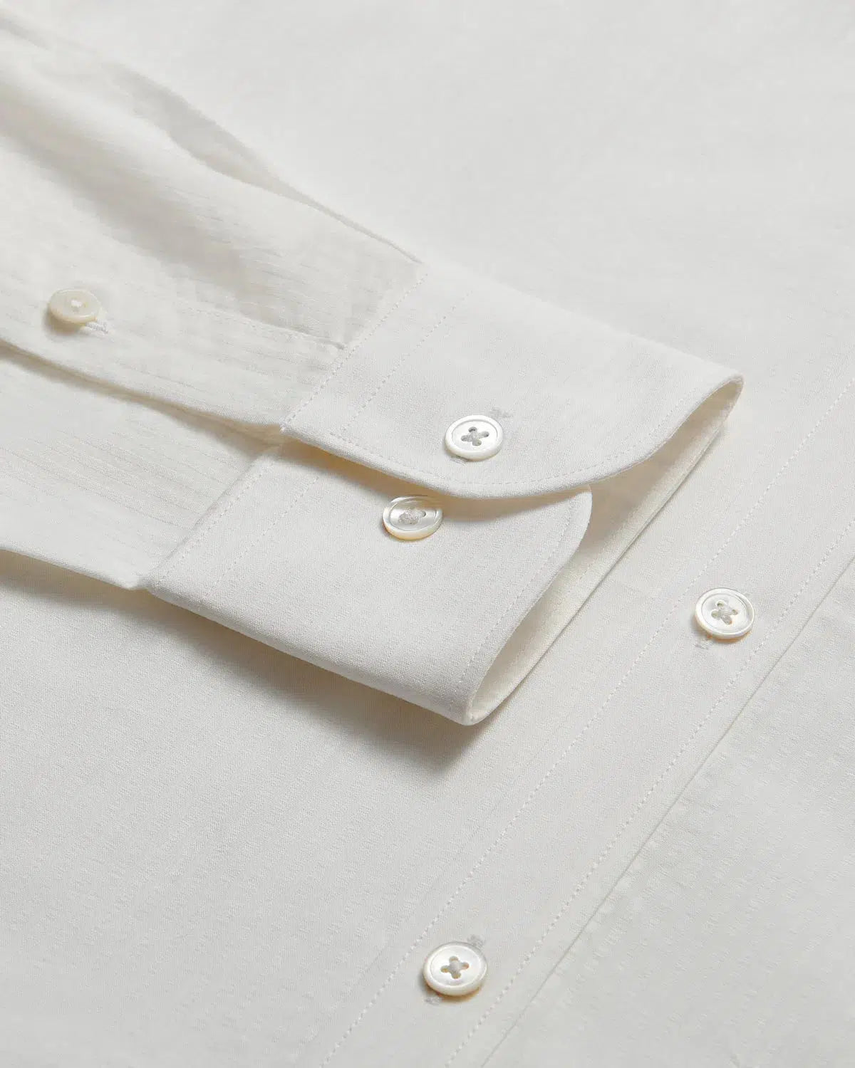 Charlie Allen White Stripe Textured Cotton Shirt-MALFORD OF LONDON SAVILE ROW MENSWEAR OUTLET