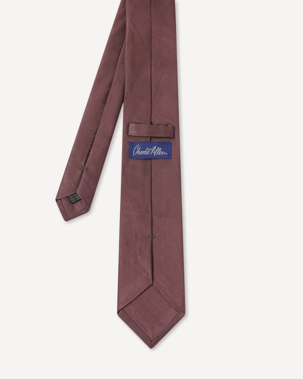 Charlie Allen Woven Twill Tie - Dusty Pink-MALFORD OF LONDON SAVILE ROW MENSWEAR OUTLET