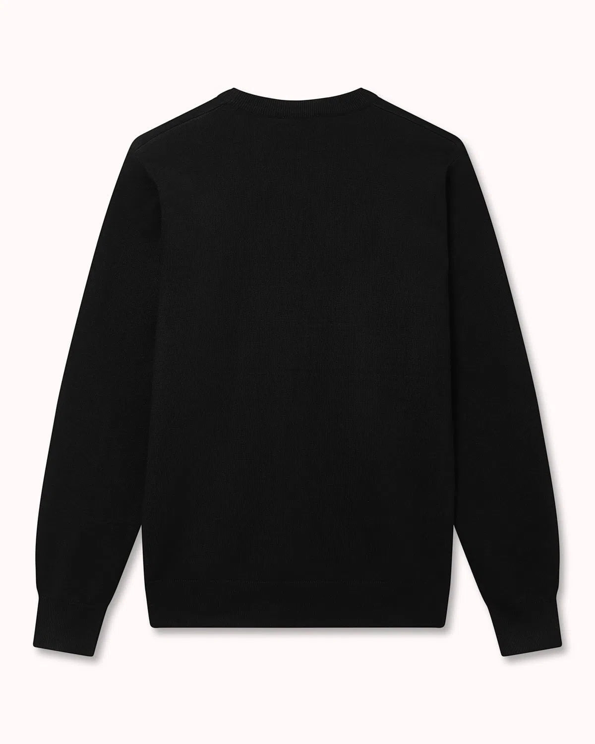 Classic Aquascutum Crew Neck Knit Black-MALFORD OF LONDON SAVILE ROW MENSWEAR OUTLET