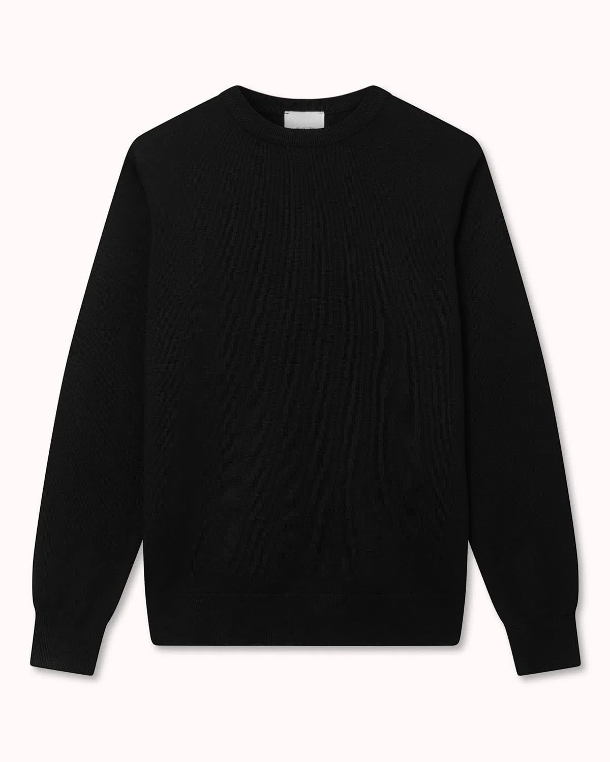 Classic Aquascutum Crew Neck Knit Black-MALFORD OF LONDON SAVILE ROW MENSWEAR OUTLET