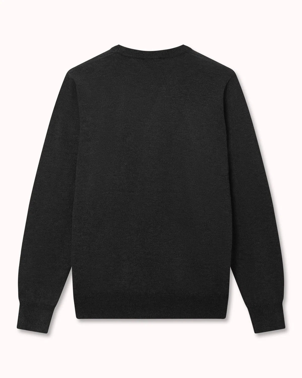 Classic Aquascutum Crew Neck Knit Charcoal-MALFORD OF LONDON SAVILE ROW MENSWEAR OUTLET