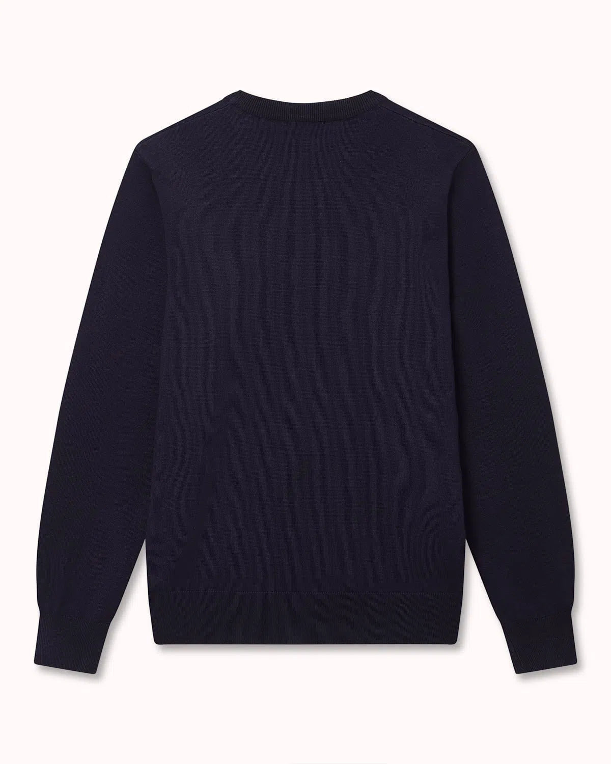 Classic Aquascutum Crew Neck Knit Navy-MALFORD OF LONDON SAVILE ROW MENSWEAR OUTLET