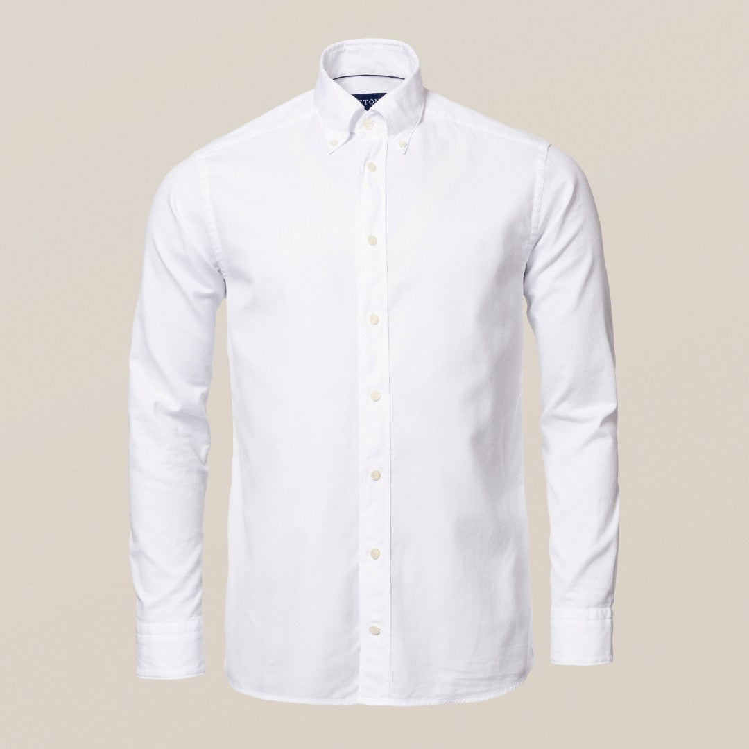 Classic Fit Button Down Oxford White Shirt-MALFORD OF LONDON SAVILE ROW MENSWEAR OUTLET