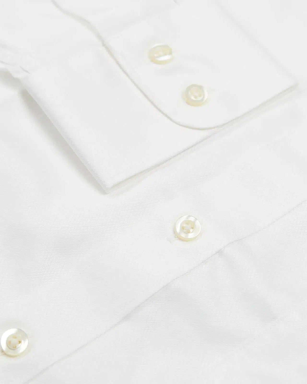 Classic Fit White Hampton Weave Shirt-MALFORD OF LONDON SAVILE ROW MENSWEAR OUTLET