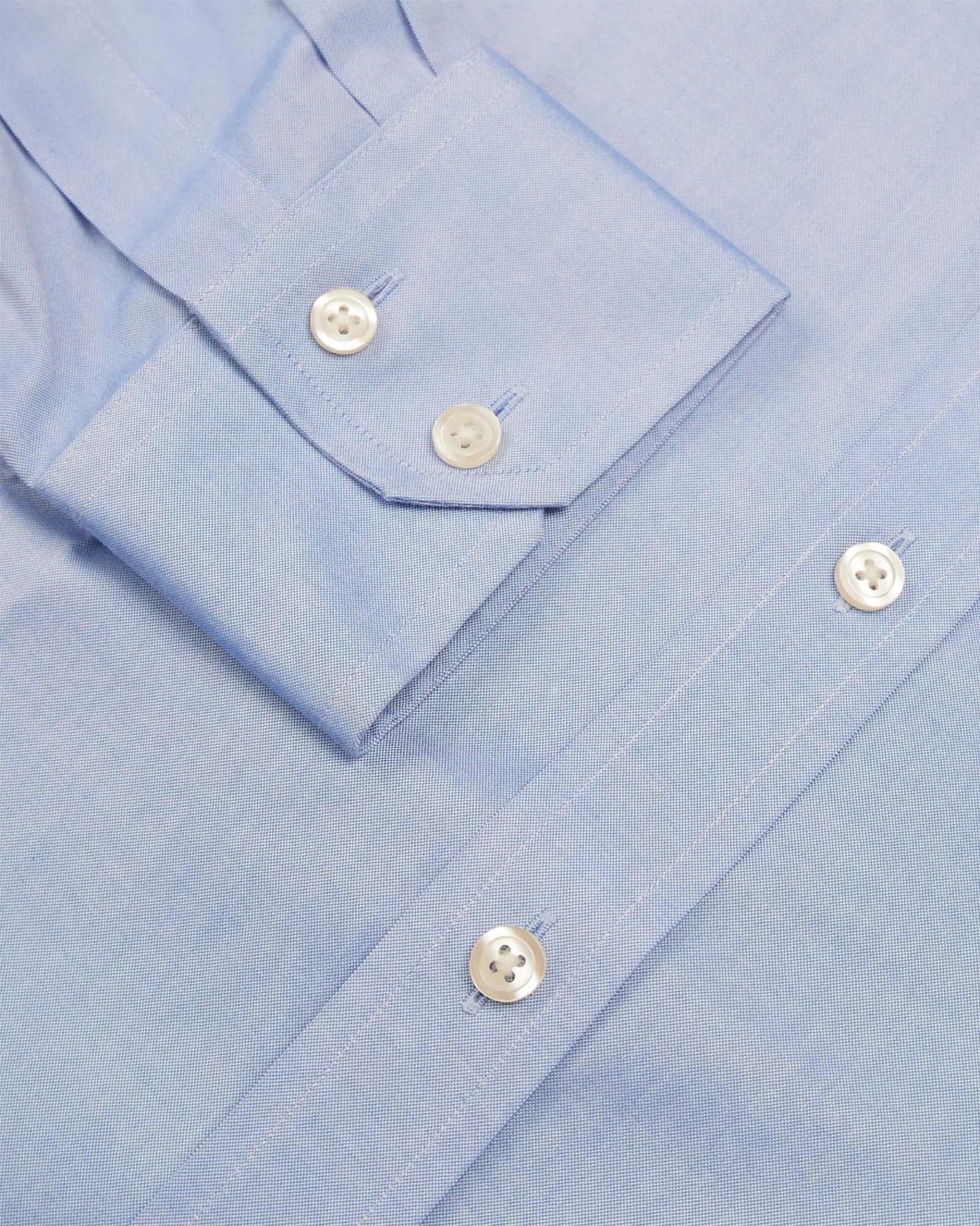 Cornflower Blue Slim Fit Pinpoint Oxford Shirt-MALFORD OF LONDON SAVILE ROW MENSWEAR OUTLET