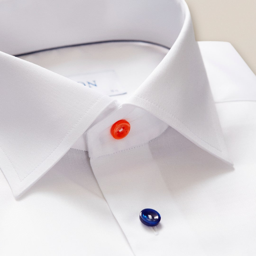 ETON Contemporary Fit Signature Twill Shirt White-MALFORD OF LONDON SAVILE ROW MENSWEAR OUTLET