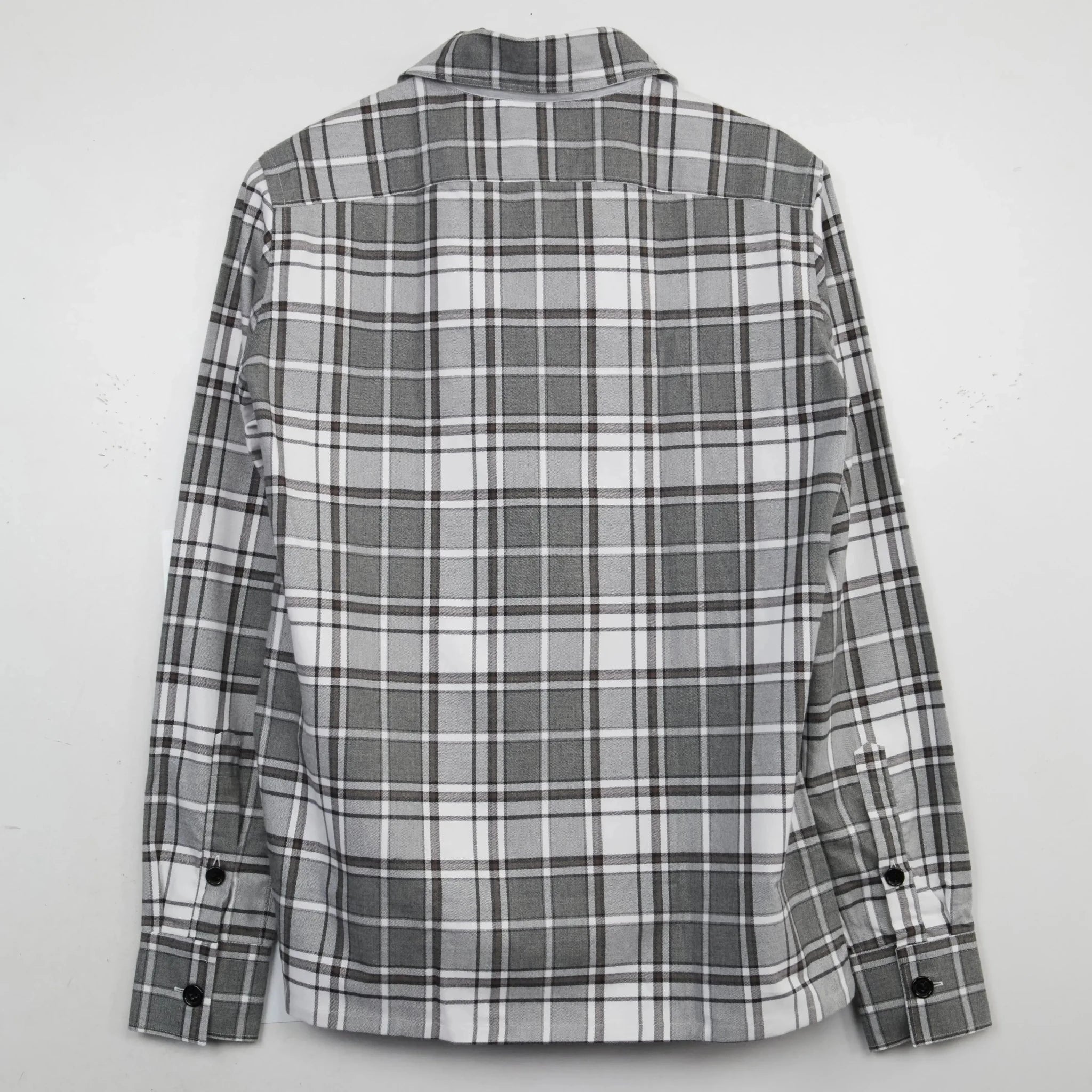 Eleventy Heavyweight Winter Check Shirt Grey – Savile Row Menswear Outlet | Malford of London