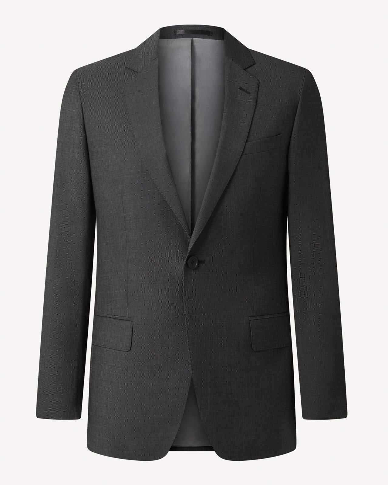 End On End Travel Suit Charcoal Grey-MALFORD OF LONDON SAVILE ROW MENSWEAR OUTLET