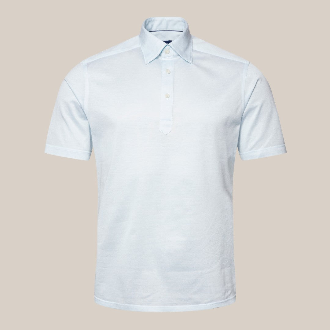 Eton Classic Fit Pique Polo Shirt Light Green-MALFORD OF LONDON SAVILE ROW MENSWEAR OUTLET