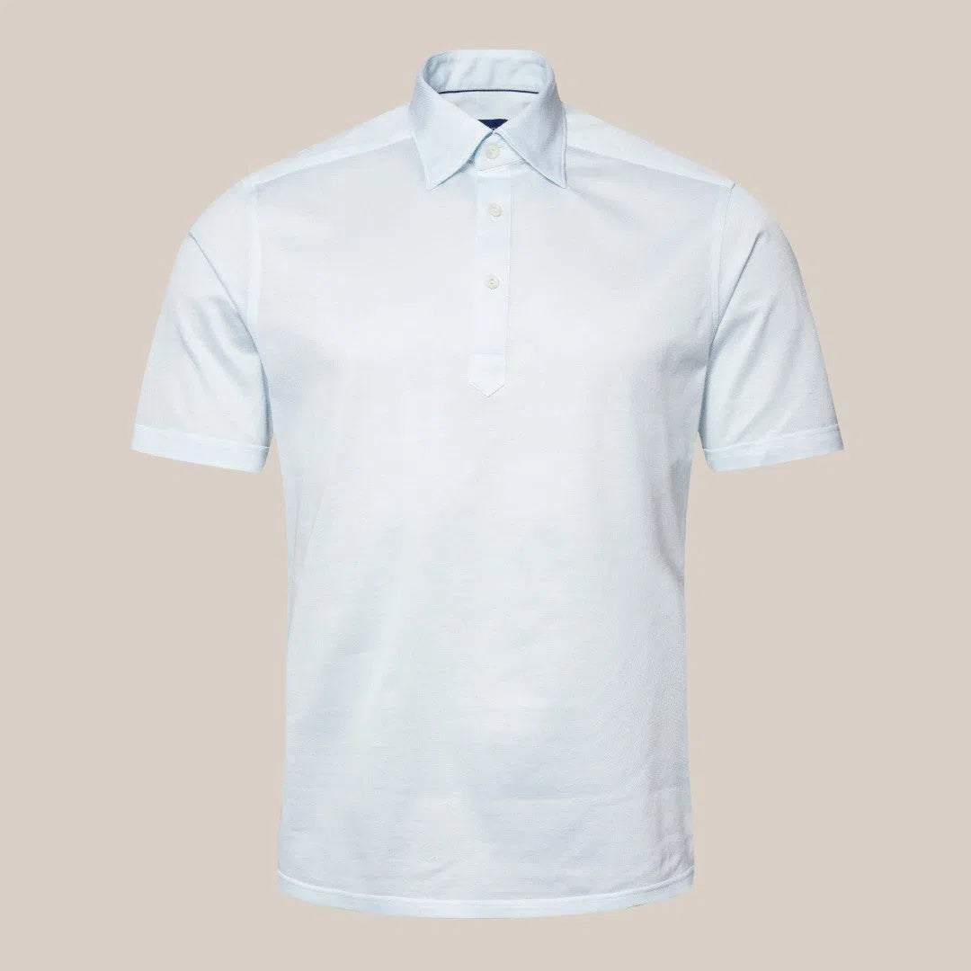 Eton Classic Fit Pique Polo Shirt Light Green-MALFORD OF LONDON SAVILE ROW MENSWEAR OUTLET