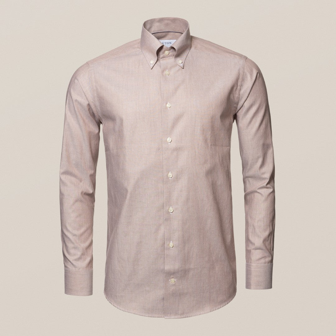 Eton Contemporary Fit Malange Shirt Beige-MALFORD OF LONDON SAVILE ROW MENSWEAR OUTLET