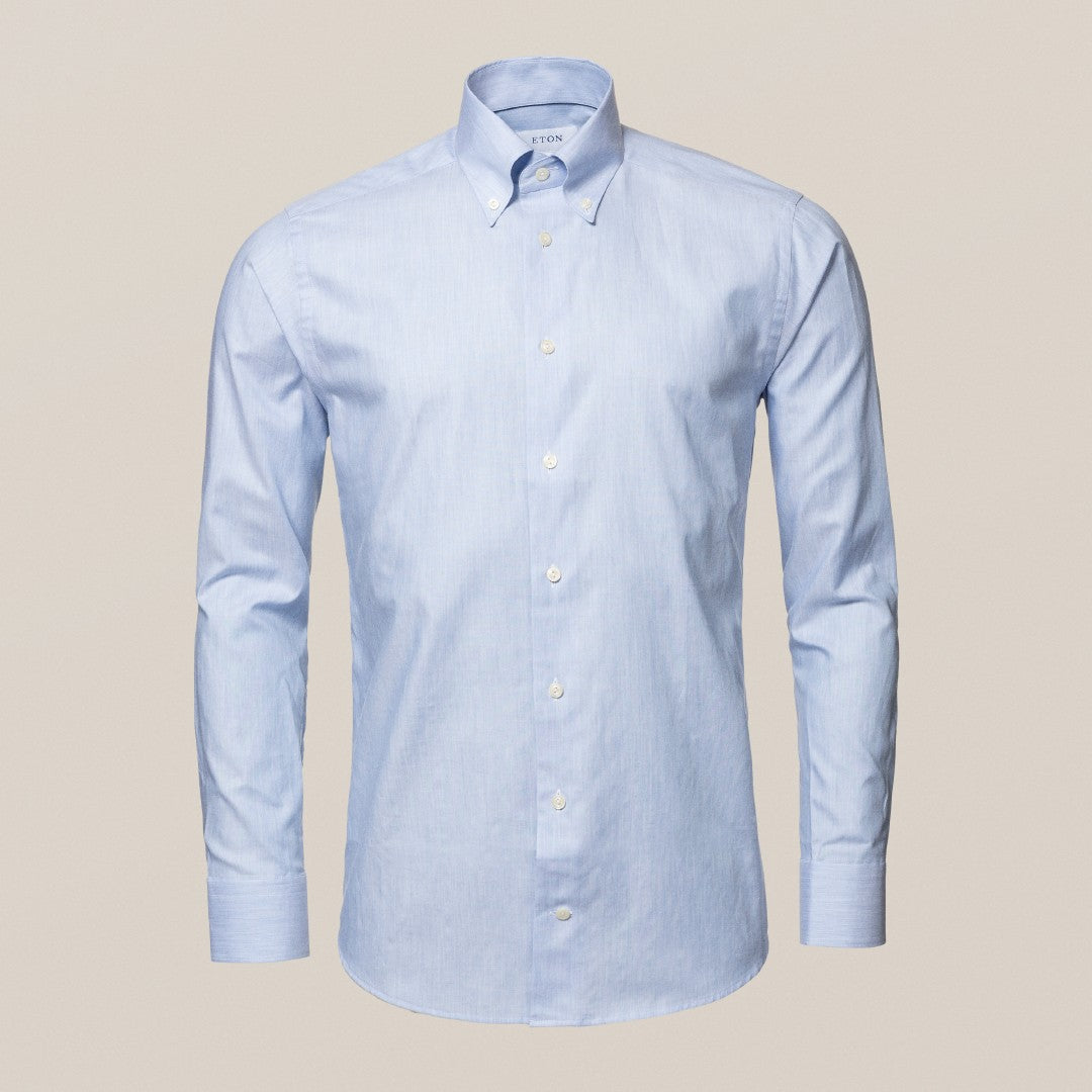 Eton Contemporary Fit Malange Shirt Light Blue-MALFORD OF LONDON SAVILE ROW MENSWEAR OUTLET