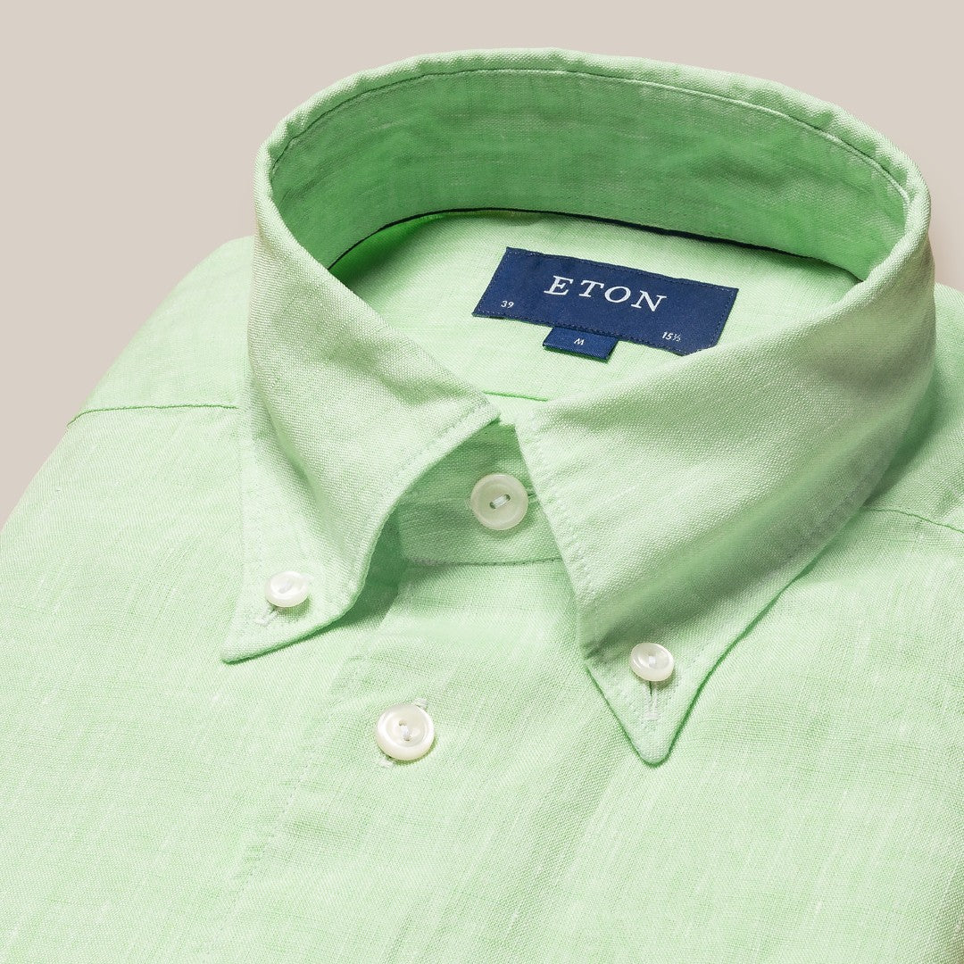 Eton Contemporary Fit Malange Shirt Light Green-MALFORD OF LONDON SAVILE ROW MENSWEAR OUTLET