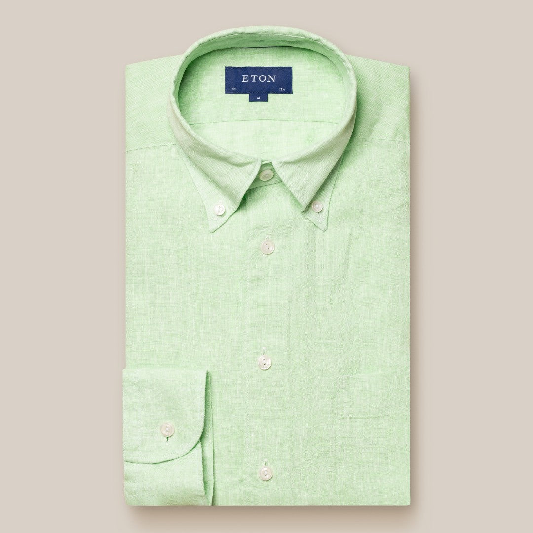 Eton Contemporary Fit Malange Shirt Light Green-MALFORD OF LONDON SAVILE ROW MENSWEAR OUTLET