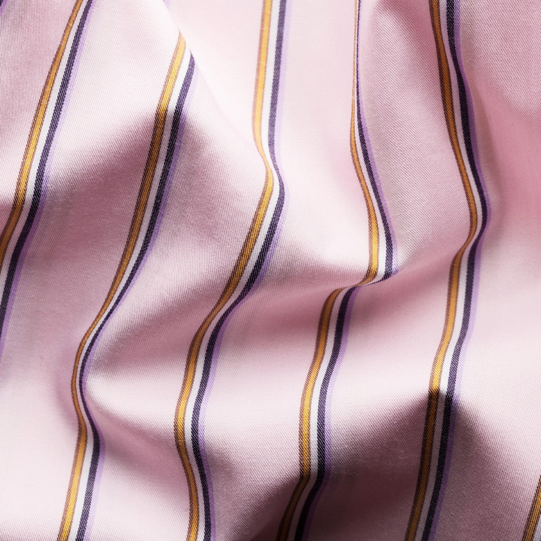 Eton Contemporary Fit Stripe Shirt Pink/Multi-MALFORD OF LONDON SAVILE ROW MENSWEAR OUTLET