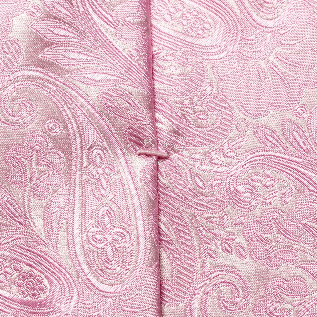 Eton Silk Paisley Patterned Tie Pink-MALFORD OF LONDON SAVILE ROW MENSWEAR OUTLET