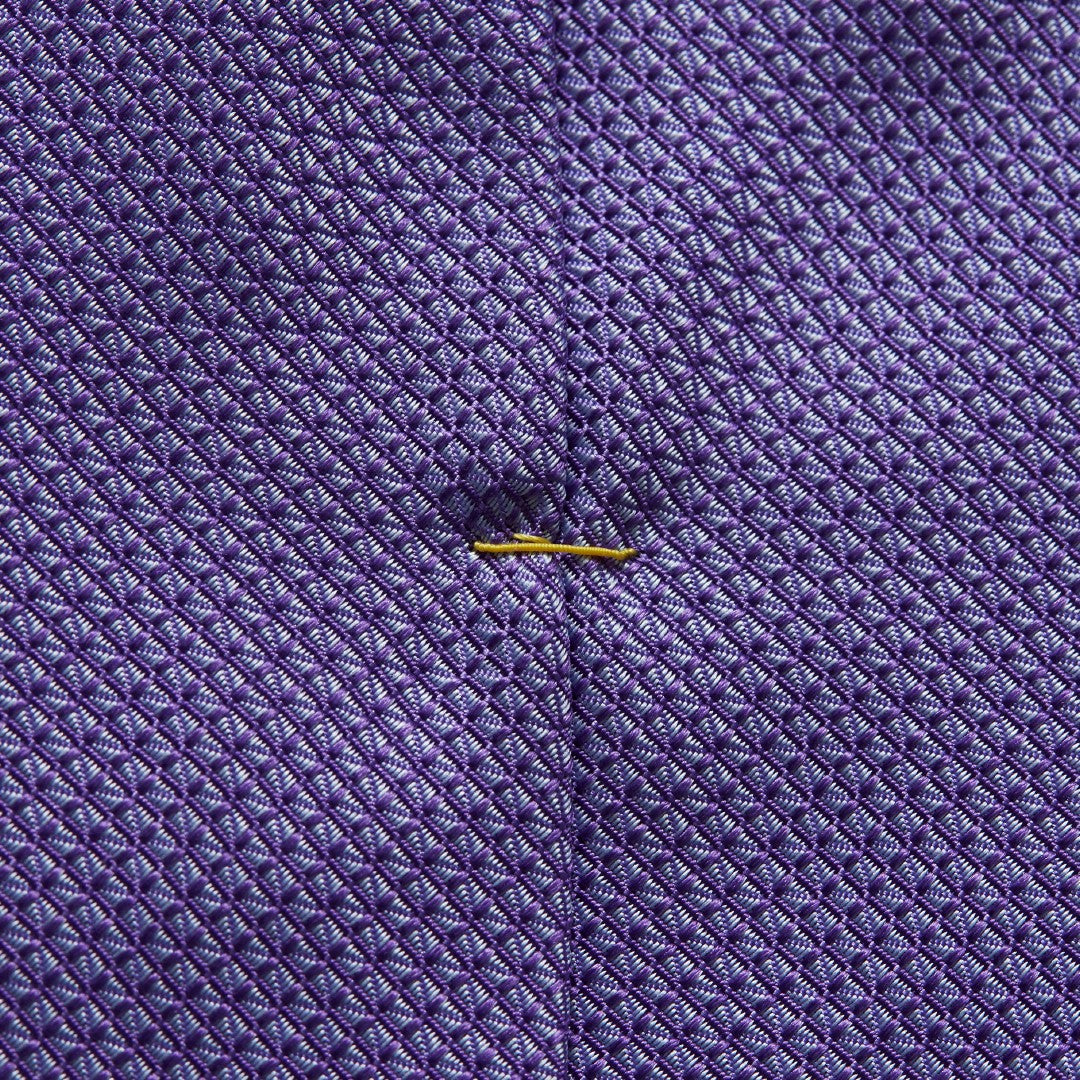 Eton Silk Textured Micro Diamond Patterned Tie Mid Purple-MALFORD OF LONDON SAVILE ROW MENSWEAR OUTLET