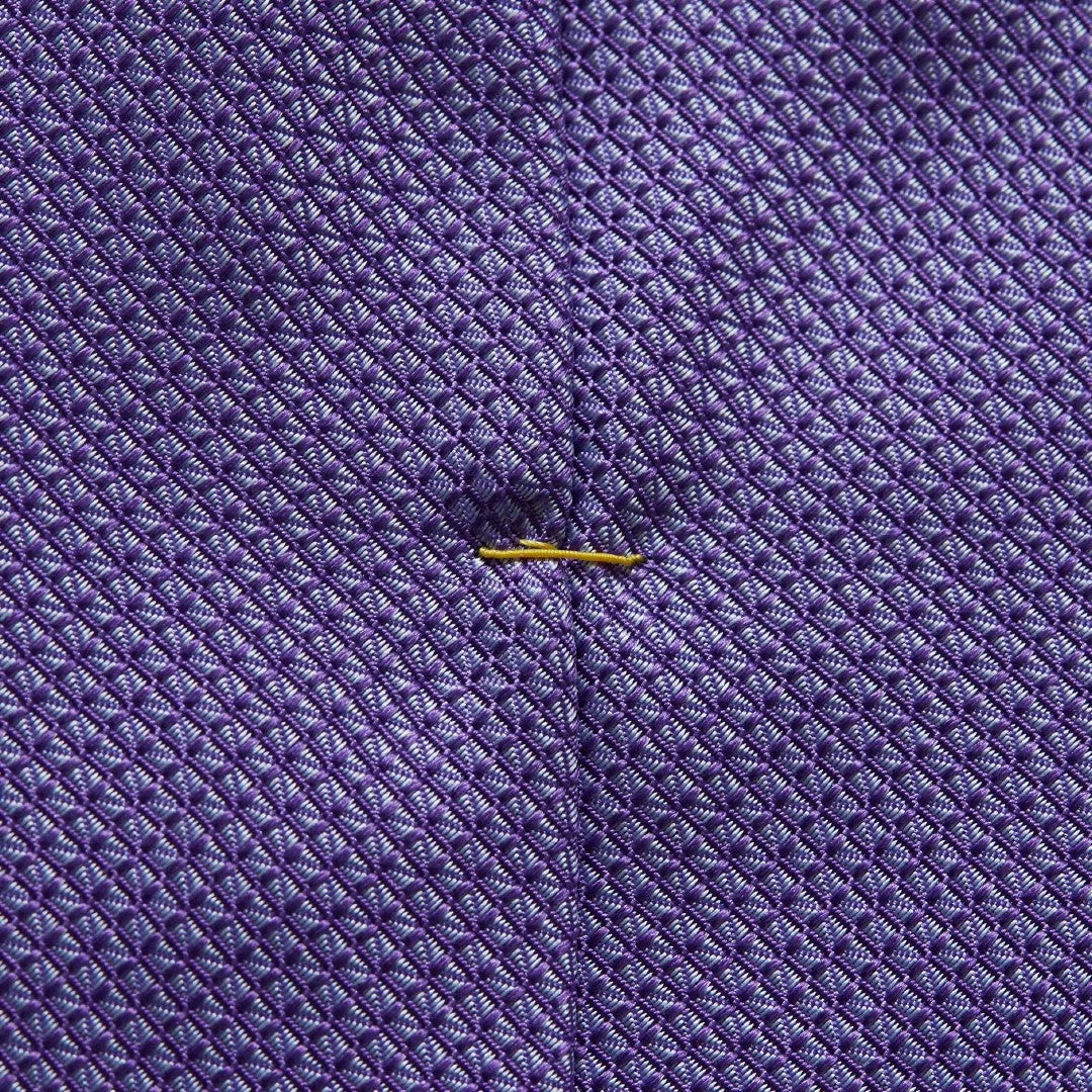 Eton Silk Textured Micro Diamond Patterned Tie Mid Purple-MALFORD OF LONDON SAVILE ROW MENSWEAR OUTLET