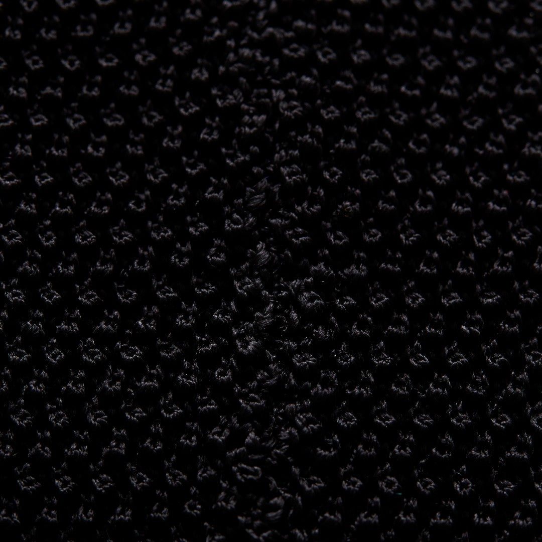 Eton Silk Textured Patterned Tie Black-MALFORD OF LONDON SAVILE ROW MENSWEAR OUTLET