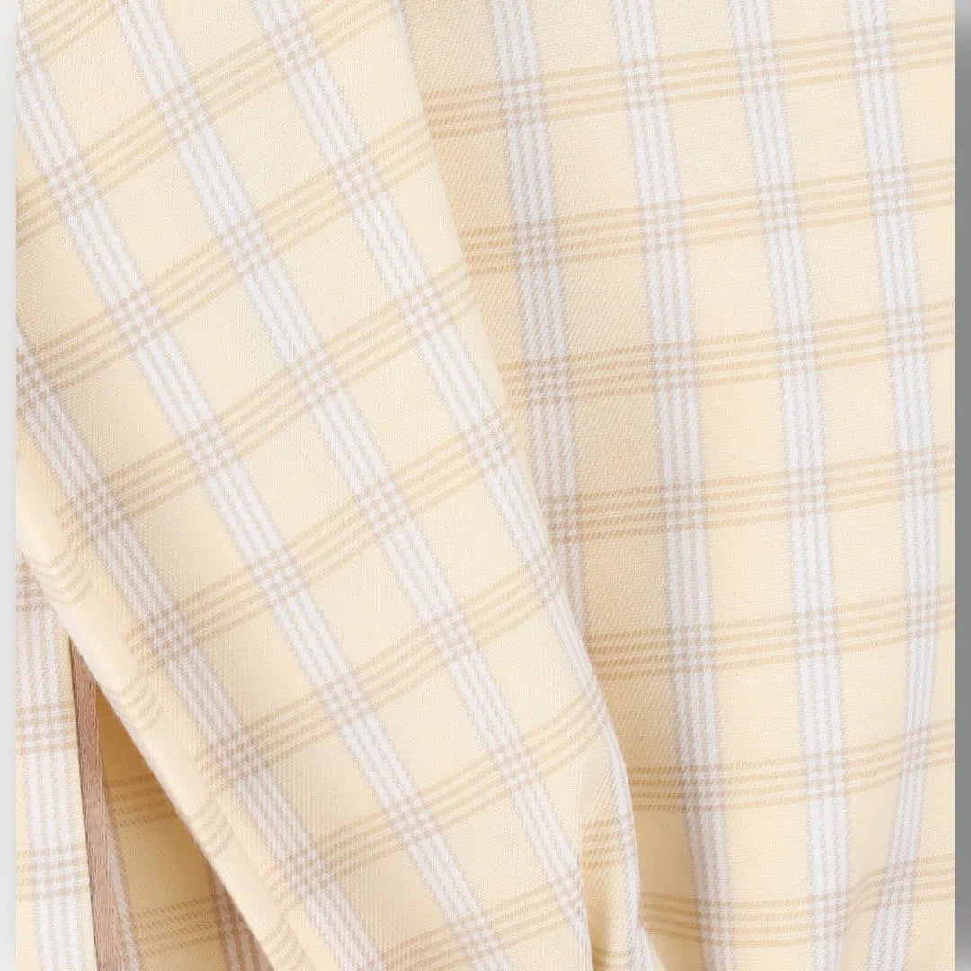 Eton Slim Fit Check Shirt Yellow-MALFORD OF LONDON SAVILE ROW MENSWEAR OUTLET