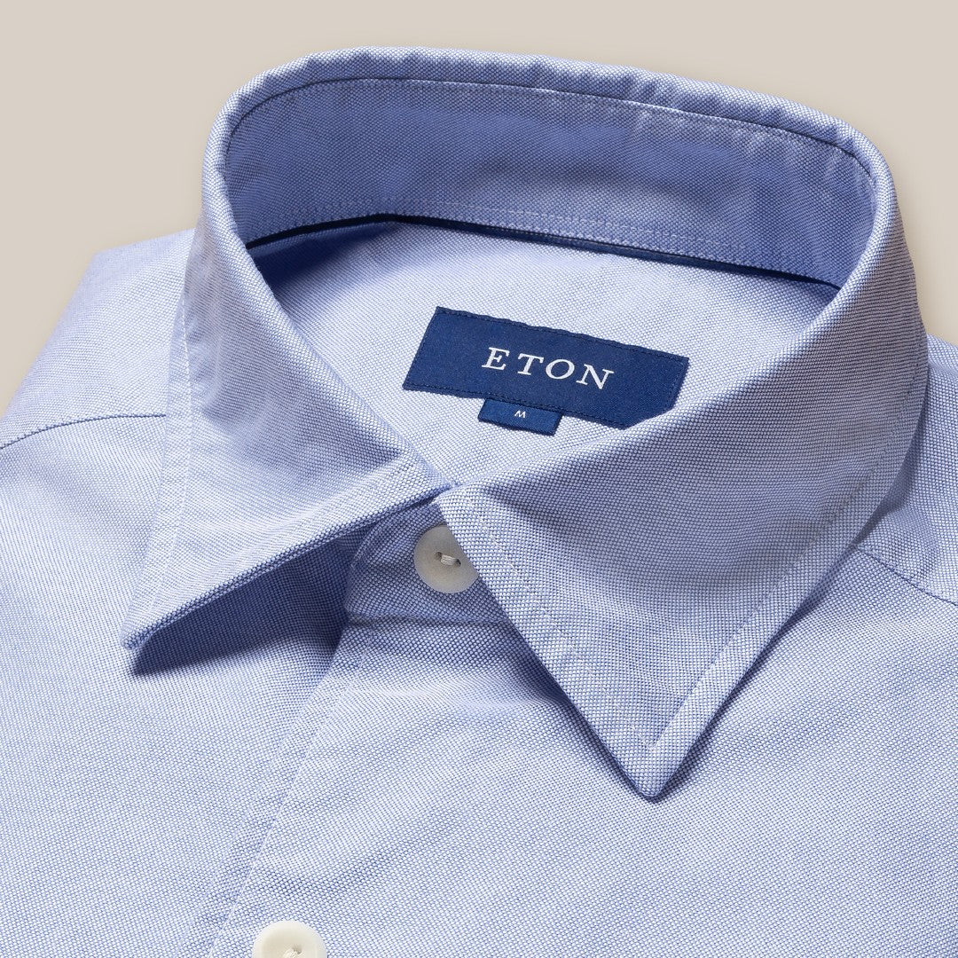 Eton Soft Touch Overshirt Light Blue-MALFORD OF LONDON SAVILE ROW MENSWEAR OUTLET