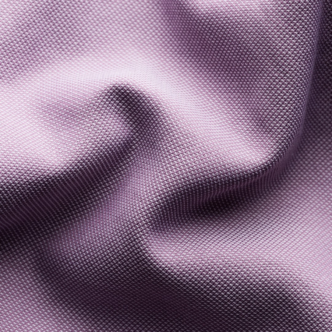 Eton Utility Fit Textured Weave Shirt Mid Purple-MALFORD OF LONDON SAVILE ROW MENSWEAR OUTLET