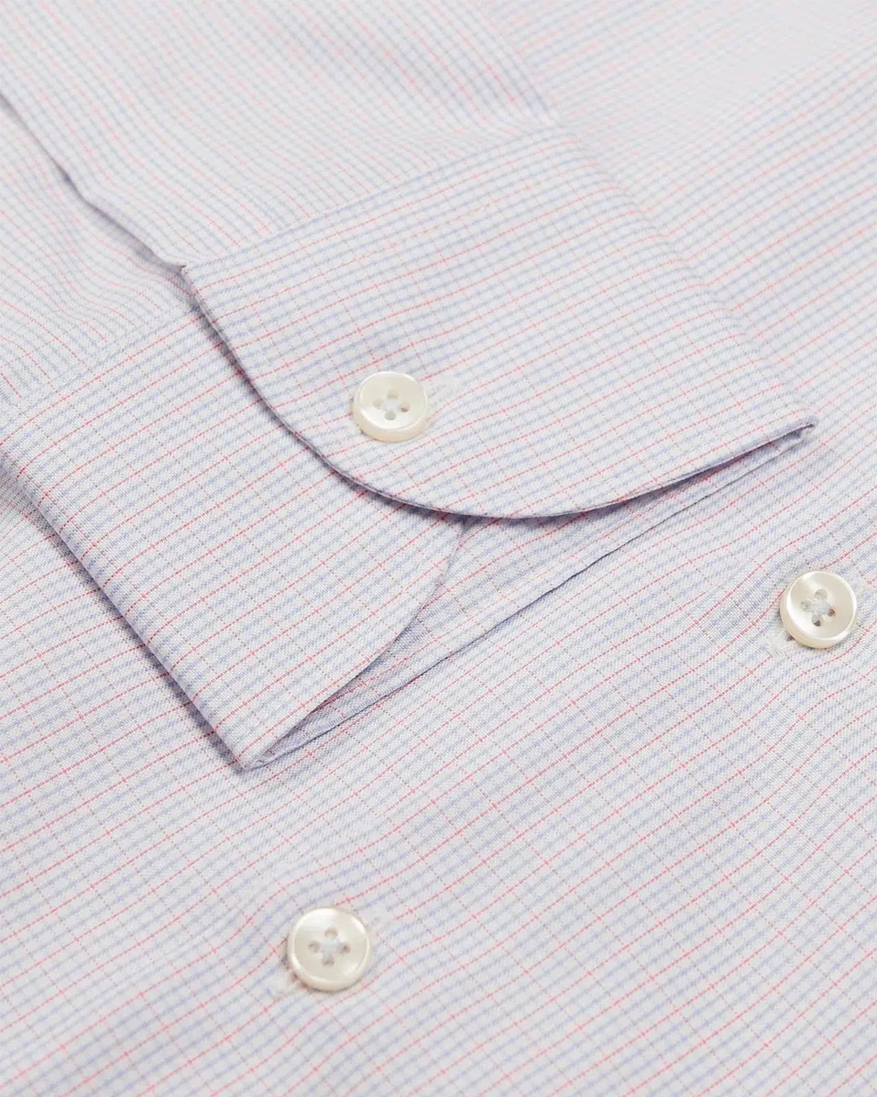 Extra Slim Fit Bright Pink Check Shirt-MALFORD OF LONDON SAVILE ROW MENSWEAR OUTLET