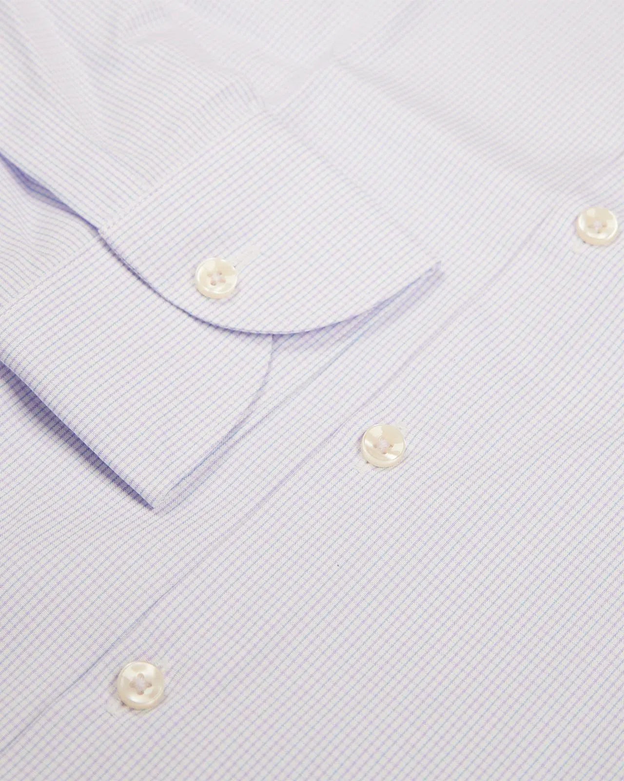 Extra Slim Fit Lilac Purple Button-Down Check Shirt-MALFORD OF LONDON SAVILE ROW MENSWEAR OUTLET