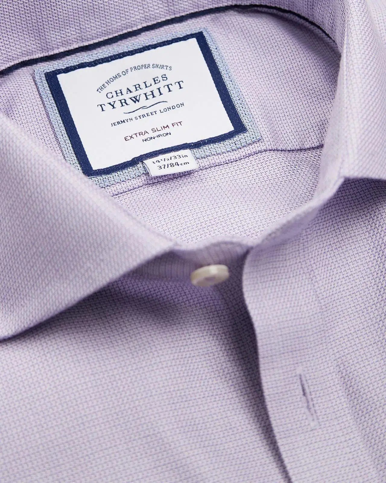 Extra Slim Fit Mauve Richmond Weave Shirt-MALFORD OF LONDON SAVILE ROW MENSWEAR OUTLET