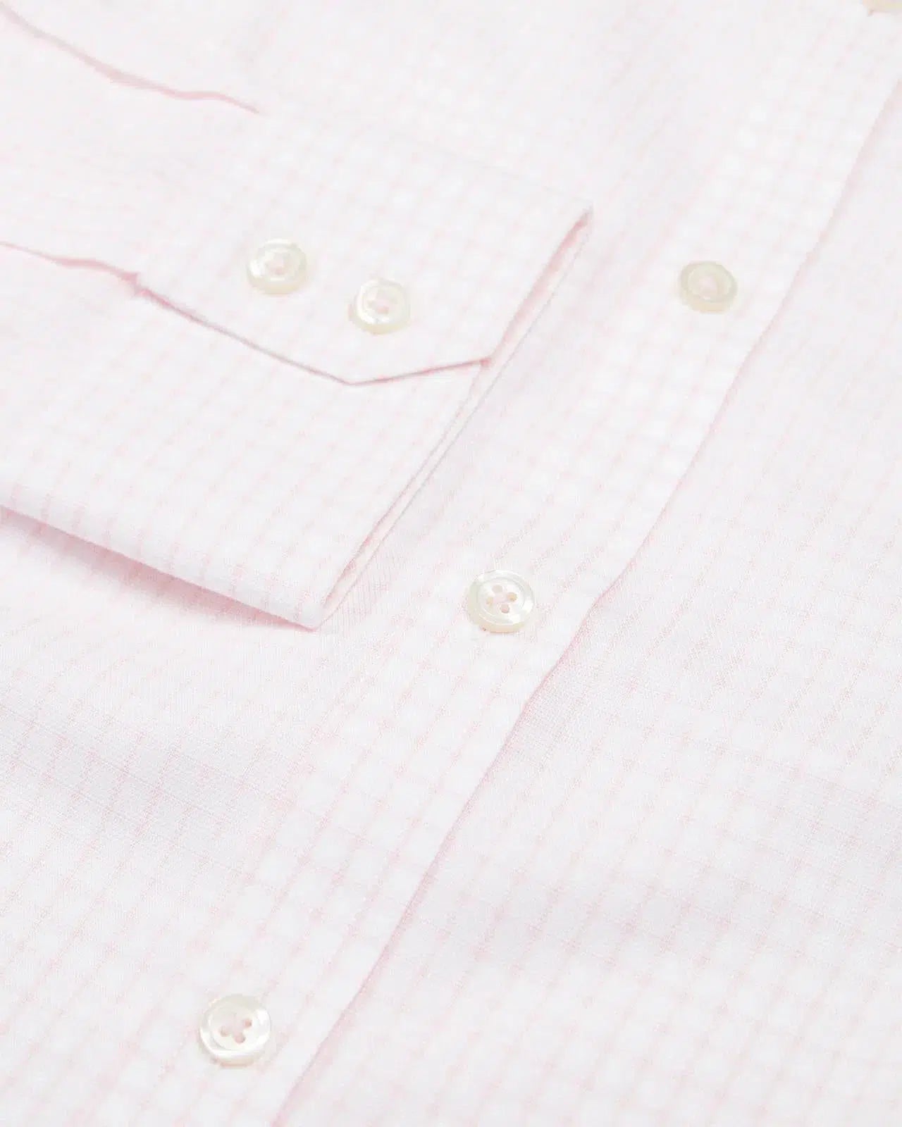 Extra Slim Fit Pink Regent Weave Check Shirt-MALFORD OF LONDON SAVILE ROW MENSWEAR OUTLET