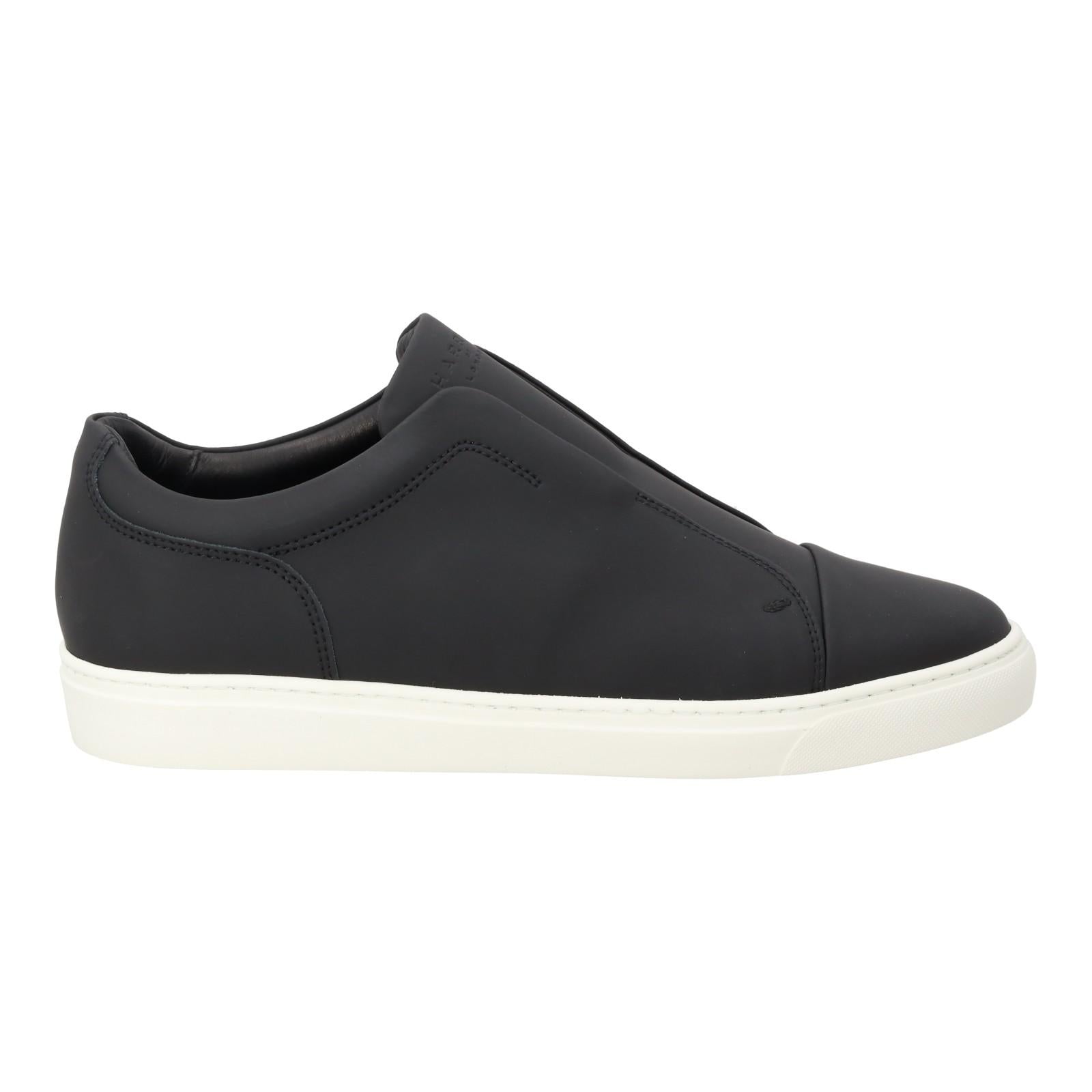 HARRY'S OF LONDON Arianne Trainer Low Top Black/Alabaster-MALFORD OF LONDON SAVILE ROW MENSWEAR OUTLET