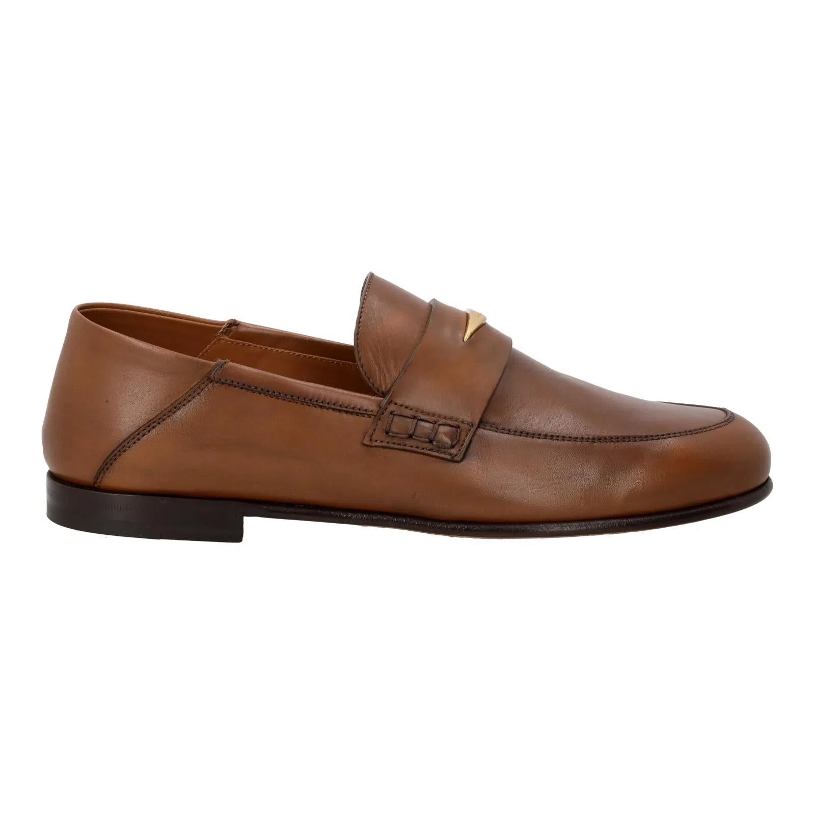 HARRY'S OF LONDON Lady Edward Moccasin Shoe Cigar-MALFORD OF LONDON SAVILE ROW MENSWEAR OUTLET