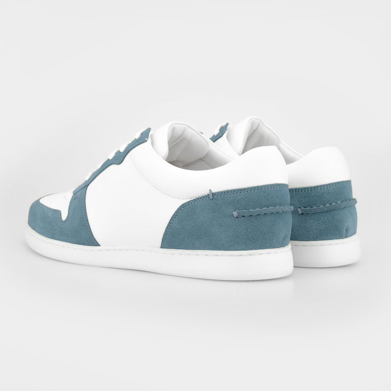 Harrys Of London Ace Nappa Trainer White-Jeans-MALFORD OF LONDON SAVILE ROW MENSWEAR OUTLET