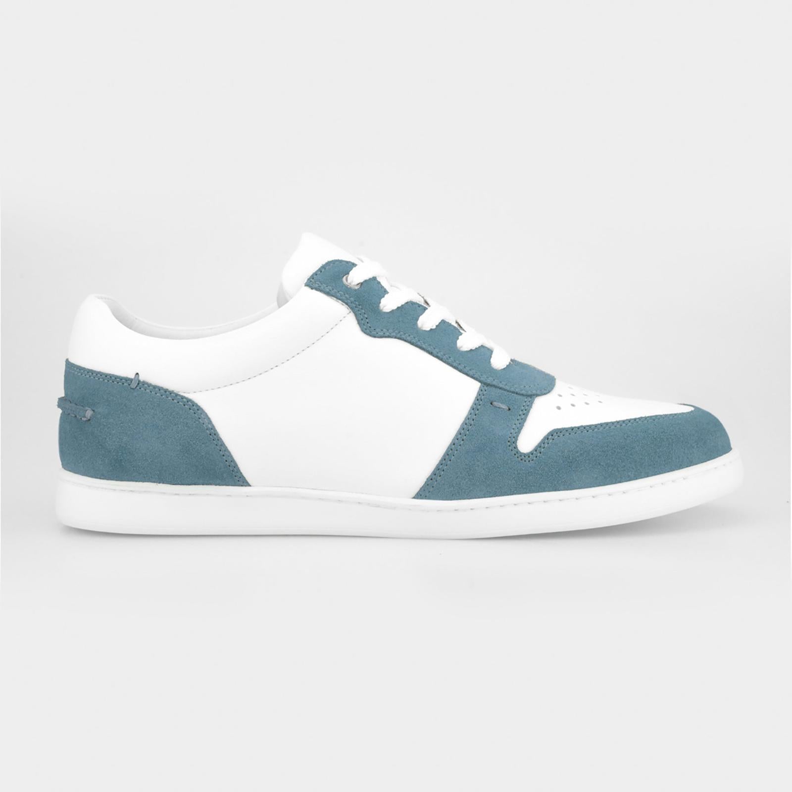 Harrys Of London Ace Nappa Trainer White-Jeans-MALFORD OF LONDON SAVILE ROW MENSWEAR OUTLET